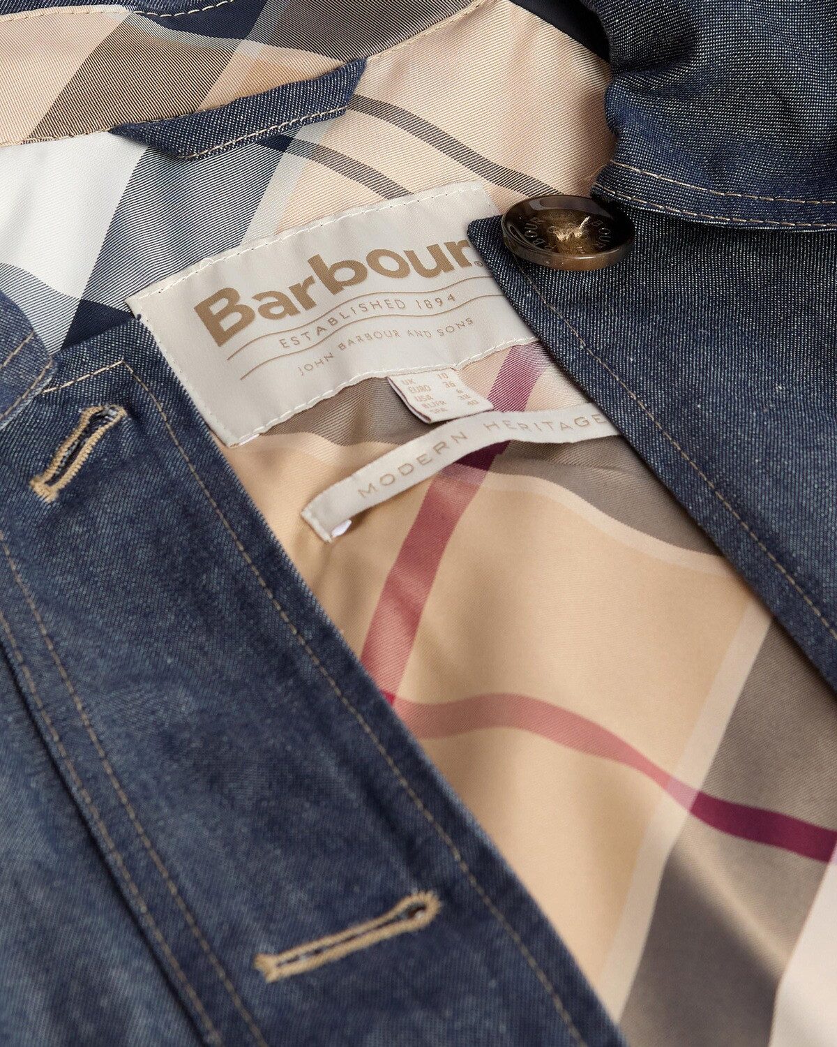 Barbour Jeansjacke Jacke Demi Showerproof günstig online kaufen