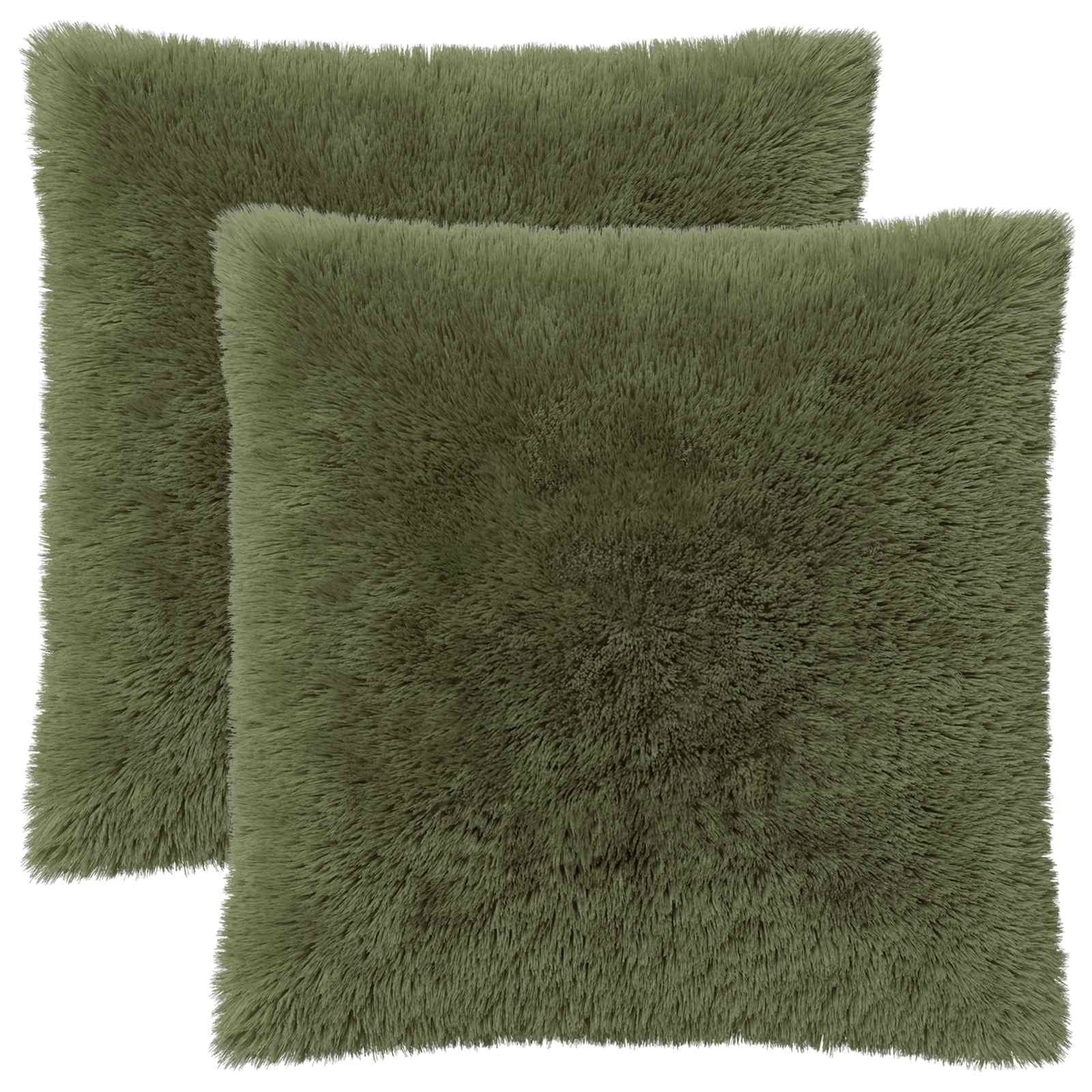 vidaXL Kissenbezug Kissenbezug 2 pcs HEERLEN Grün 80 x 80 cm PV Fleece, (2 Stück)