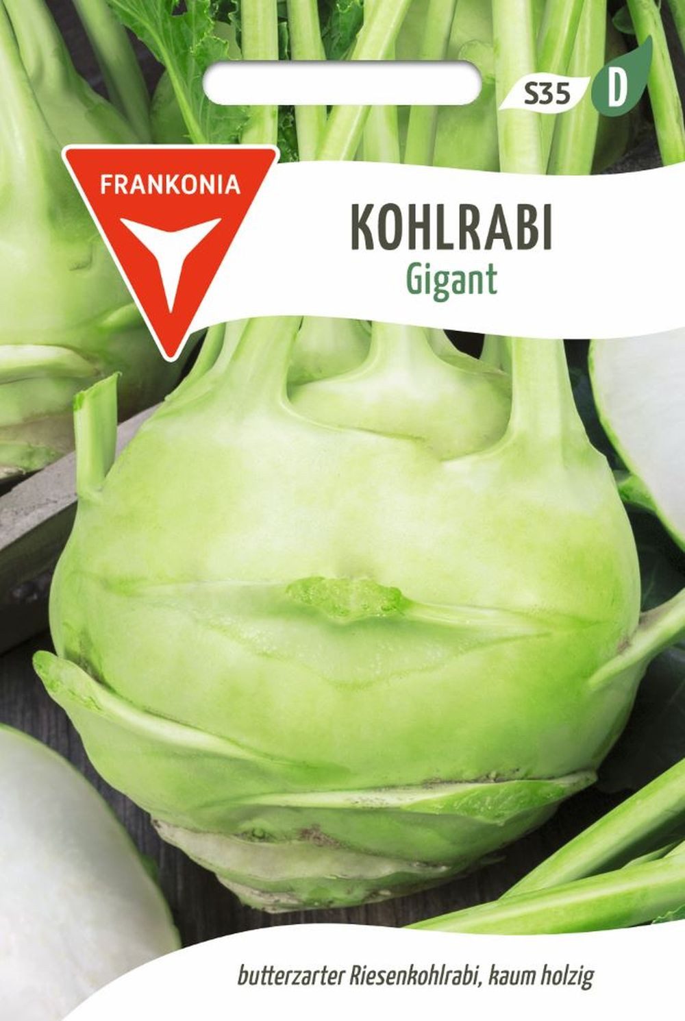 FRANKONIA Gemüsesamen Kohlrabi, Gigant - Kohlrabi-Samen Saatgut Samen, Brassica oleracea