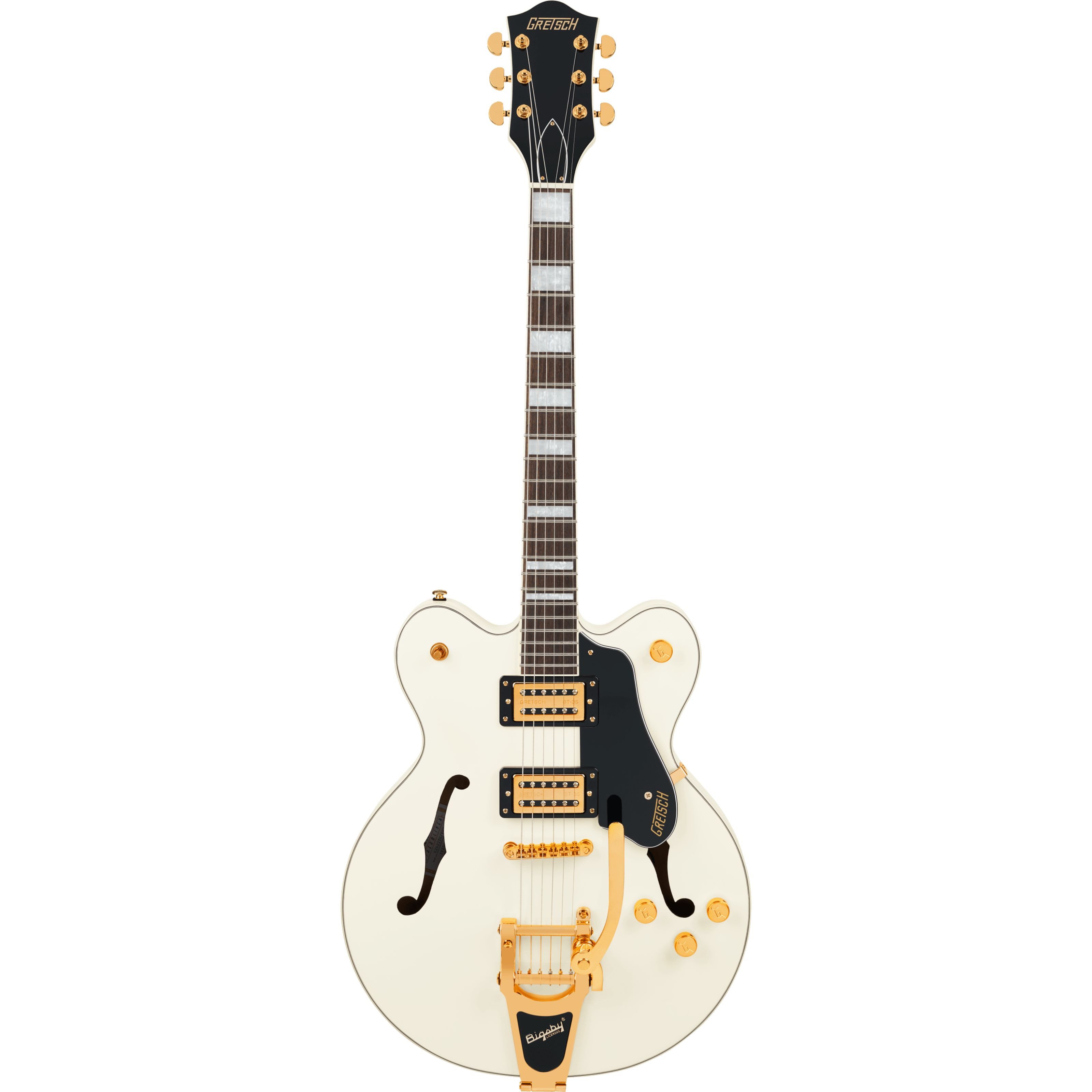 Gretsch Halbakustik-Gitarre, Halb-Akustik Gitarren, Semi Hollow-Modelle, G2622TG Streamliner Center Block with Bigsby Vintage White -
