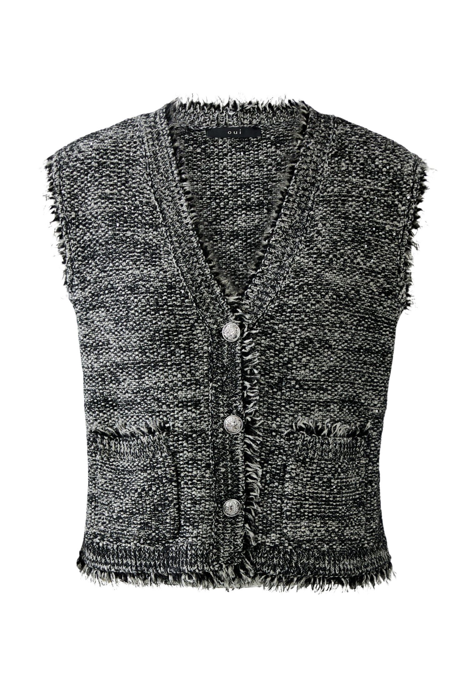 Oui Anzugweste Strickweste