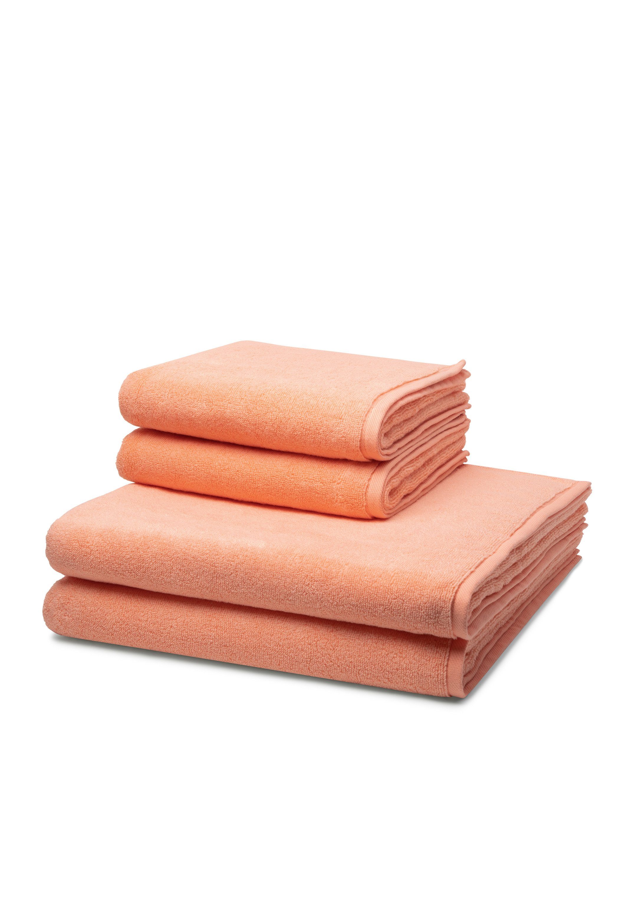 ROSS Handtuch Set Sensual Peach 4-tlg), 2 Walkfrottee, Baumwolle (Spar-Set, X im Skin, X Duschtuch Handtuch Set Pink - 2 - 