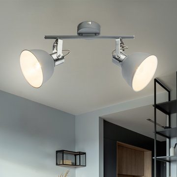 etc-shop LED Deckenspot, Leuchtmittel inklusive, Warmweiß, Farbwechsel, Decken Strahler beweglich Wohn Zimmer Dimmer Lampe