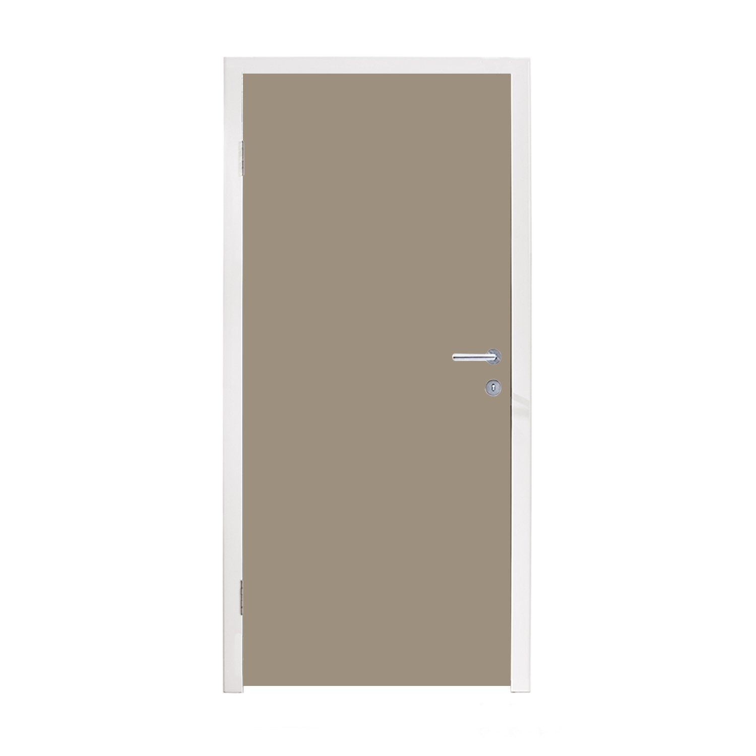 MuchoWow Türtapete Interieur - Farben - Beige, Matt, bedruckt, (1 St), Fototapete für Tür, Türaufkleber, 75x205 cm