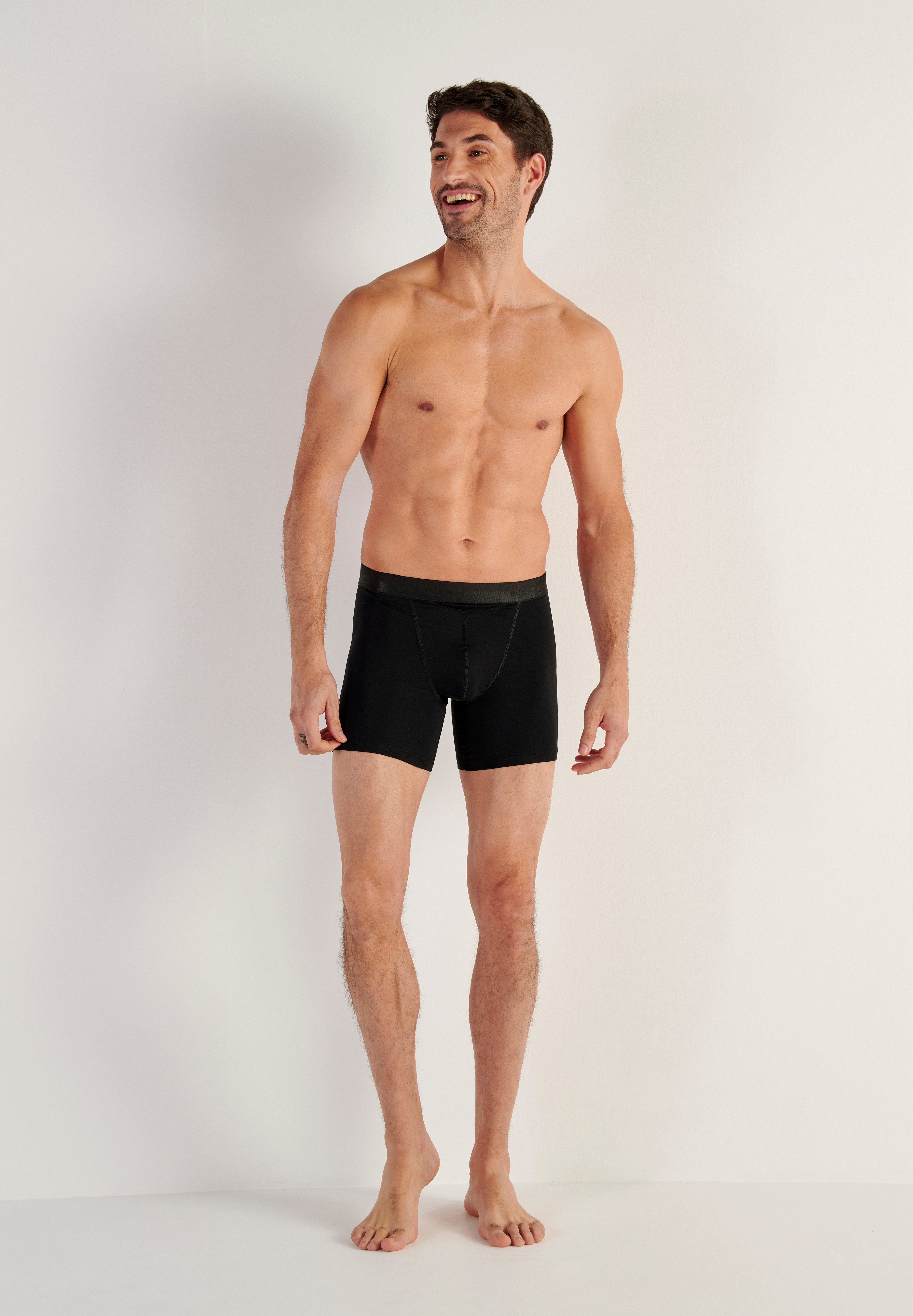 Hom Langer Boxer HO1 ultraweich, Cotton-Mix, elastisch, längeres Bein