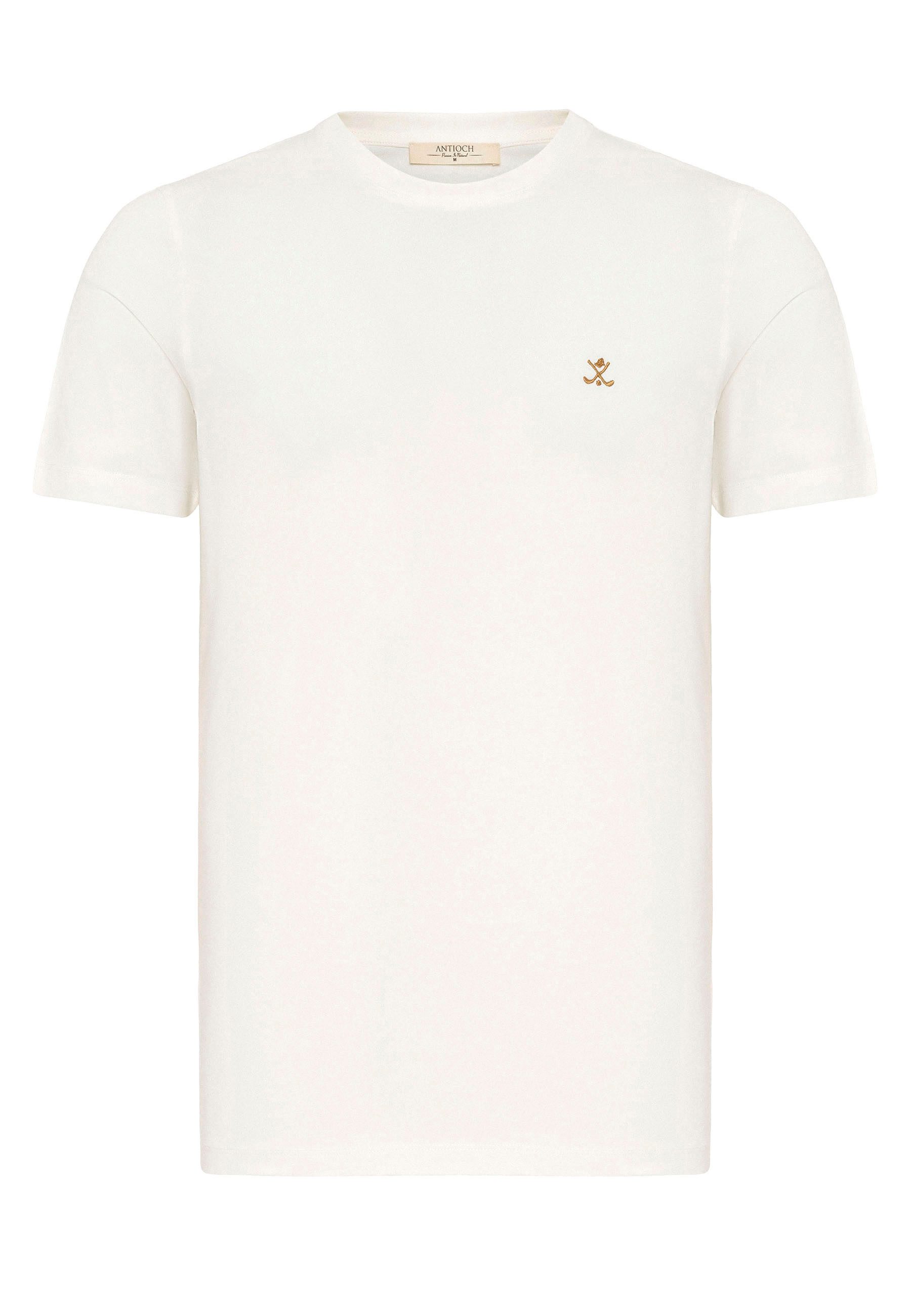 Antioch  T-Shirts & Poloshirts Henri Crewneck Regular Fit Basic T-Shirt günstig online kaufen