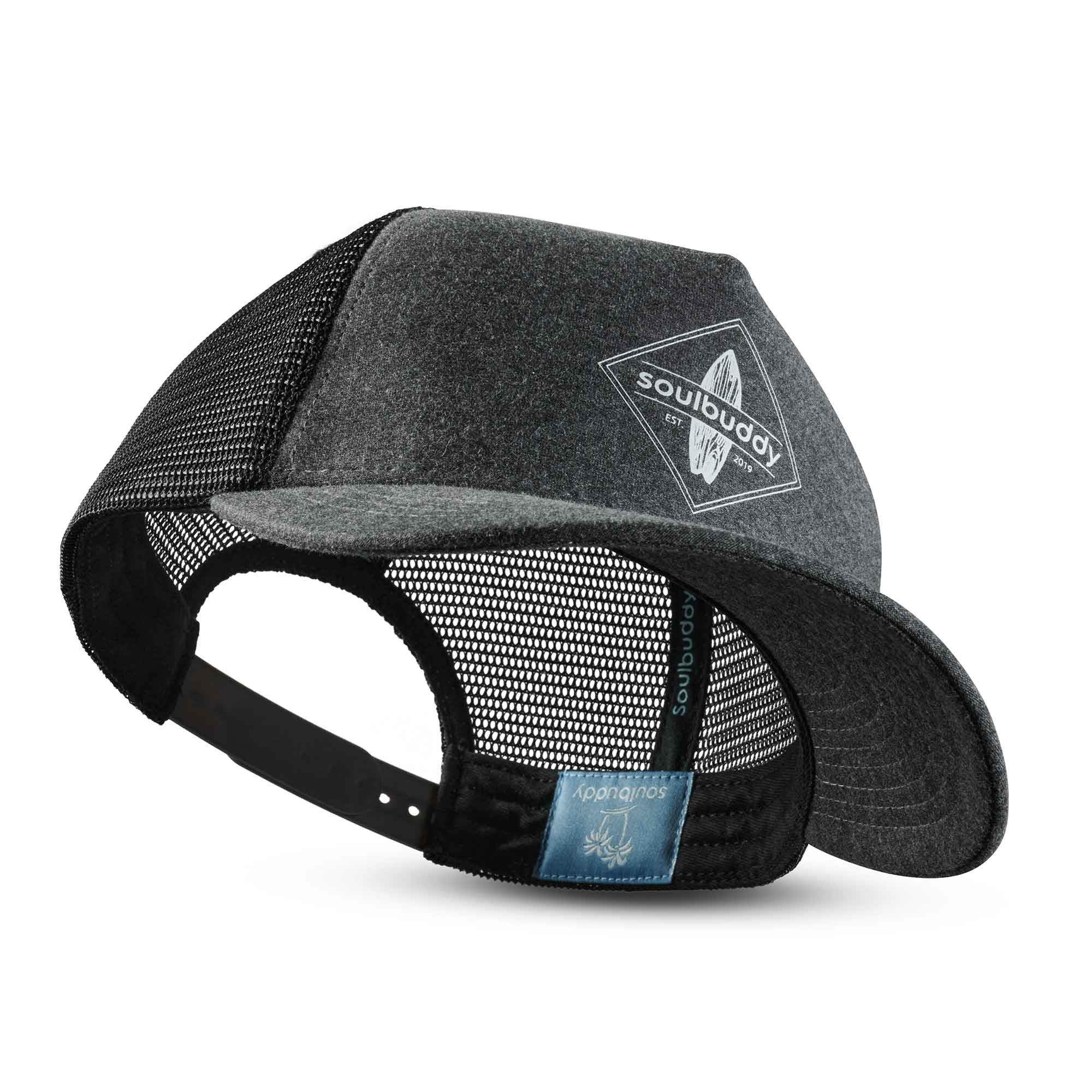 Soulbuddy Trucker Cap, Basecap, Snapback, Cappy Herren & Damen, Mann Geschenk (One Size, Unisex, Gebogener Schirm, Größenverstellbar)