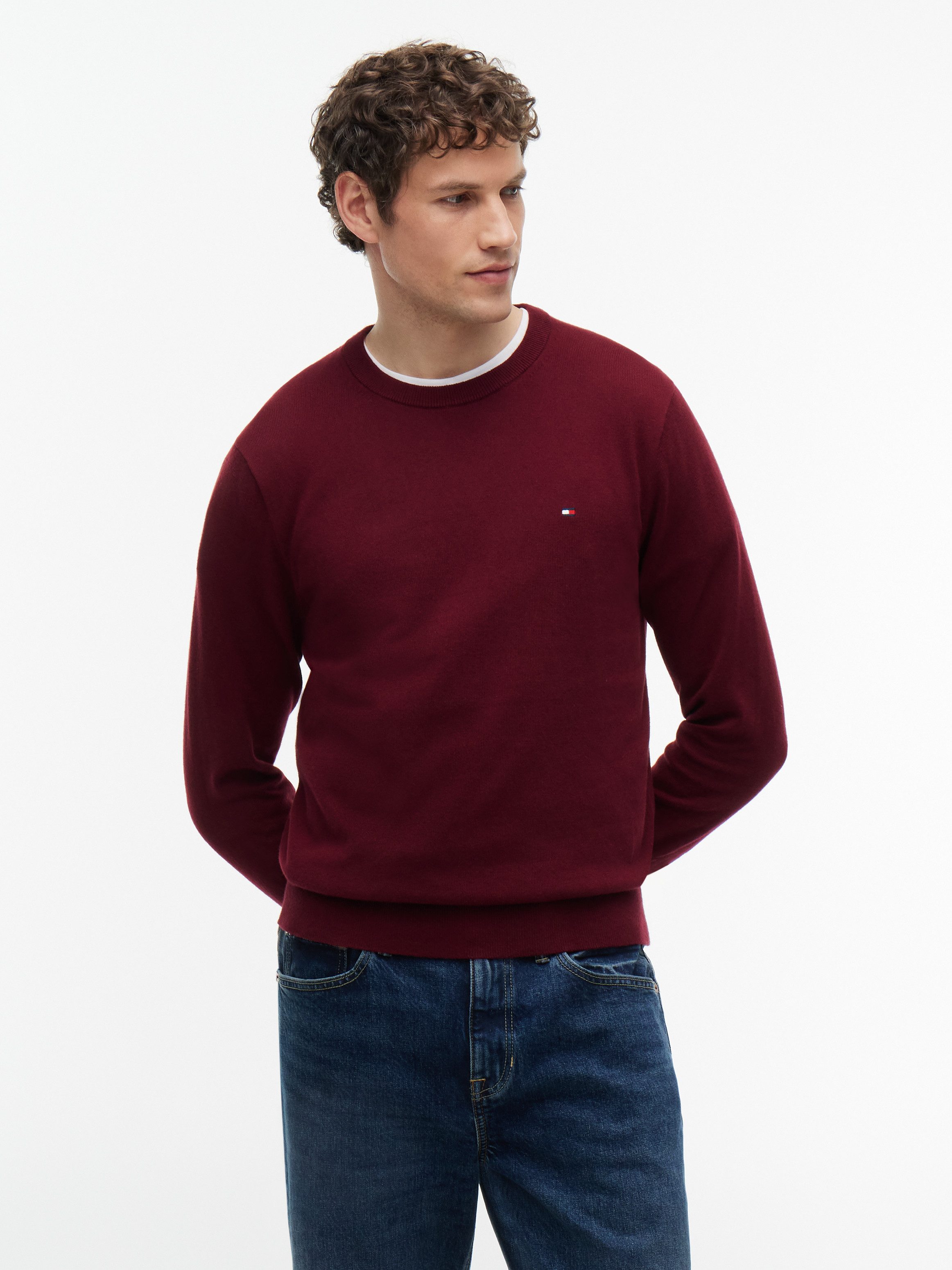 Tommy Hilfiger Rundhalspullover PIMA ORG CTN CASHMERE CREW NECK – Bild 2 von 5