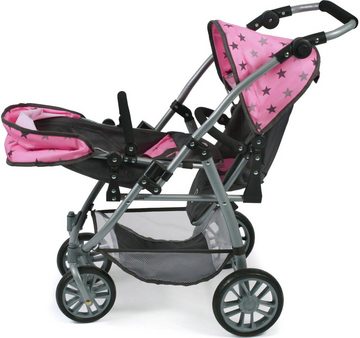 CHIC2000 Puppen-Zwillingsbuggy Vario, Stars Grey