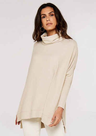 Apricot Longpullover Soft Touch Roll Neck Heavy Jumper (1-tlg) in Unifarbe