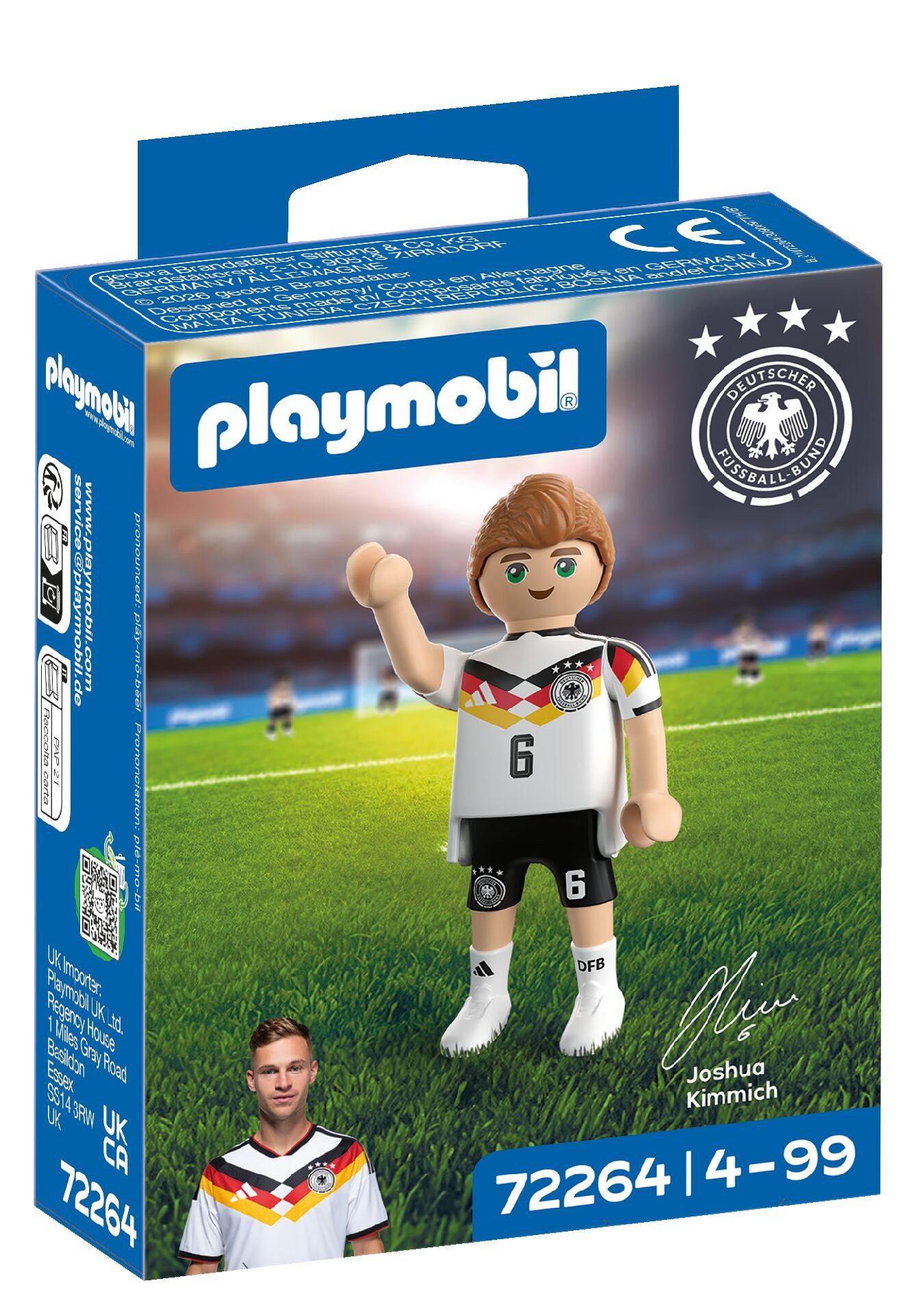 Playmobil® Joshua Kimmich (72264), DFB Konstruktions-Spielset, Made in Europe von Playmobil®