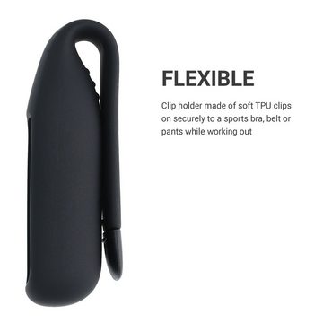 kwmobile Halterung, (2x Clip Halter für Fitbit luxe - Silikon Fitnesstracker Holder)