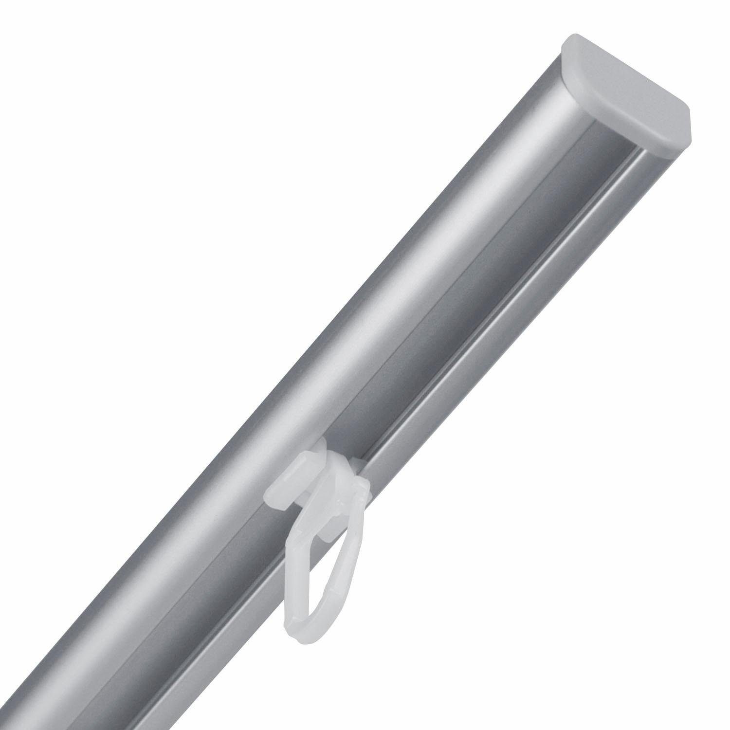 Good Life Vorhangschiene Avana, 1-läufig, Fixmaß, verschraubt, Aluminium, Kunststoff, Metall