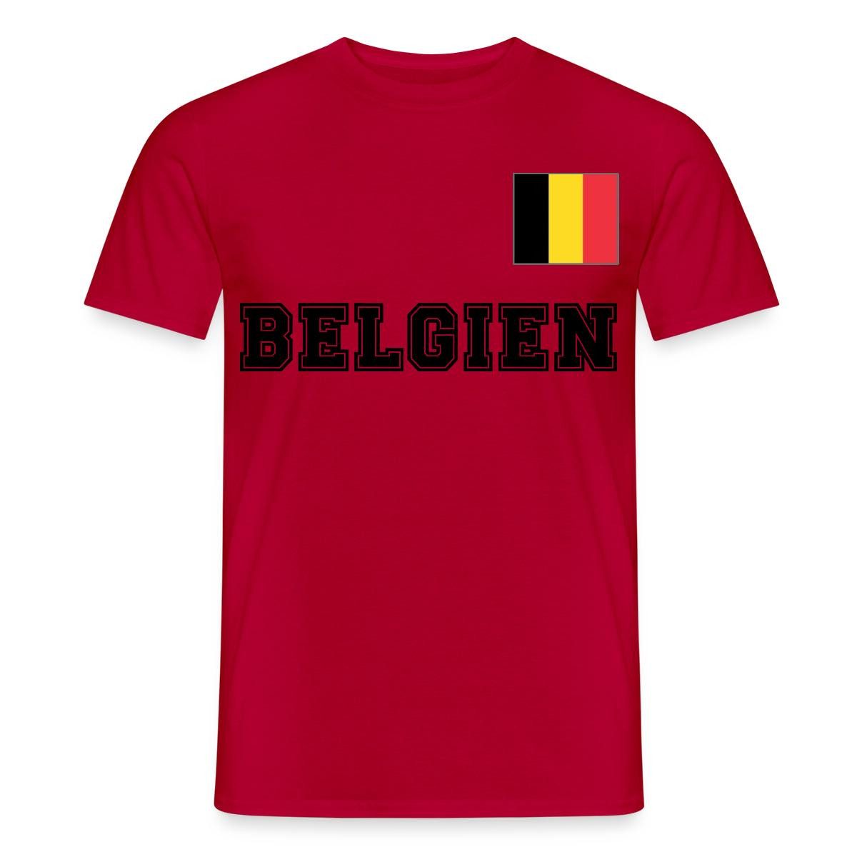 Spreadshirt T-Shirt Belgien Trikot, Belgien Fußball Männer T-Shirt (1-tlg)
