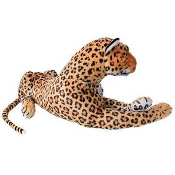 TE-Trend Kuscheltier XXL Leopard Deko Kuscheltier Plüschtier Großkatze 80cm