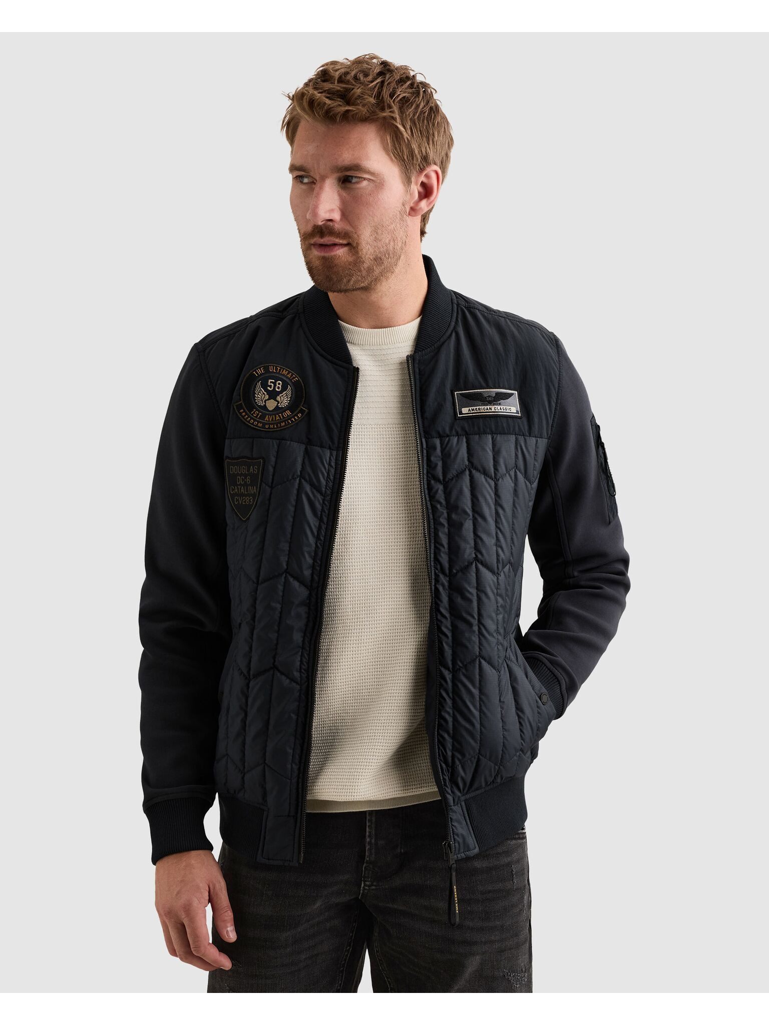 PME LEGEND Bomberjacke Leichte Wattierung, geeignet für die Übergangsjahreszeit