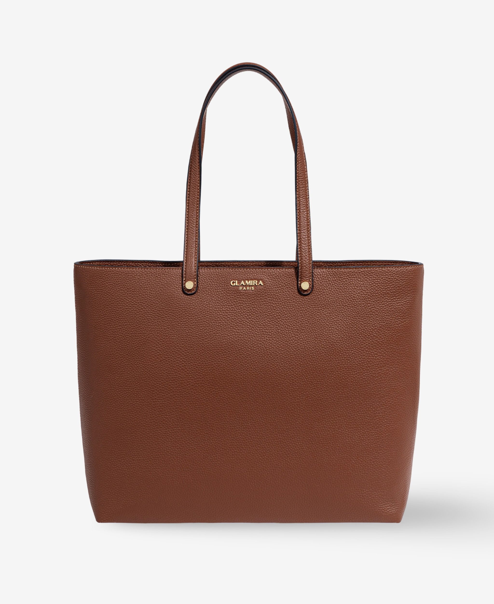 GLAMIRA Handtasche DailyCompanion Brauner Shopper (1-tlg), echt Leder, mit geräumigem Hauptfach