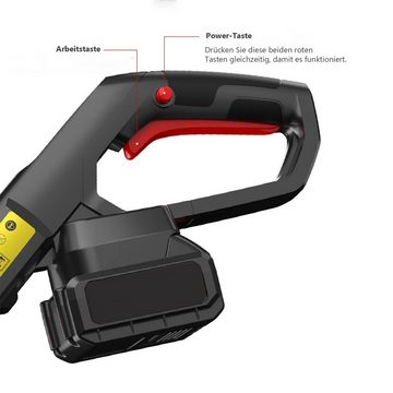 Aoucheni Akku-Rasentrimmer Akku Rasentrimmer, 21V/2Ah, mit Ladegerät, Akku, Ersatzmesser, 15 cm Arbeitsbreite Messer, (mit Akku und Ladegeät)