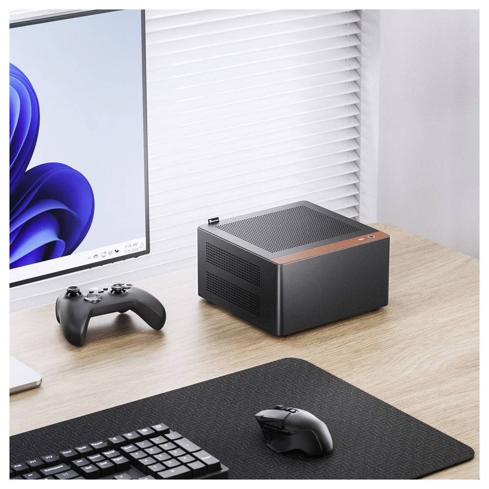 Jonsbo PC-Gehäuse Mini-Tower Gehäuse, Gaming-Gehäuse, PC-Gehäuse Schwarz NV10 BLACK