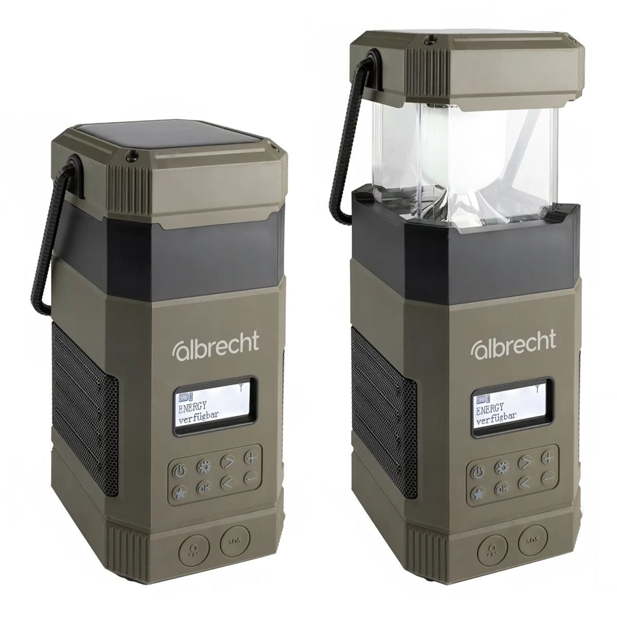 Albrecht DR 114 DAB+ Outdoor- Radio mit Camping-Lampe Radio