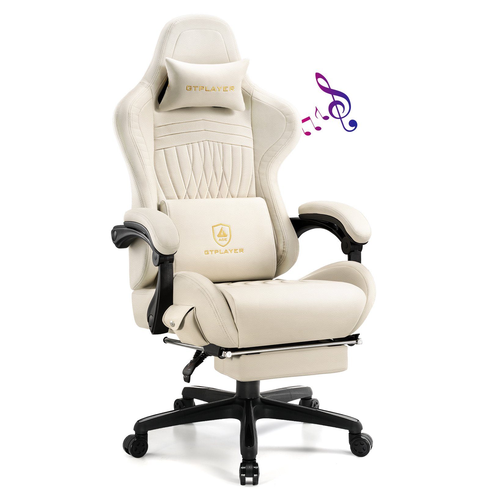 Gaming-Stuhl ergonomischer Bürostuhl mit HIFI Stereo Lautsprecher