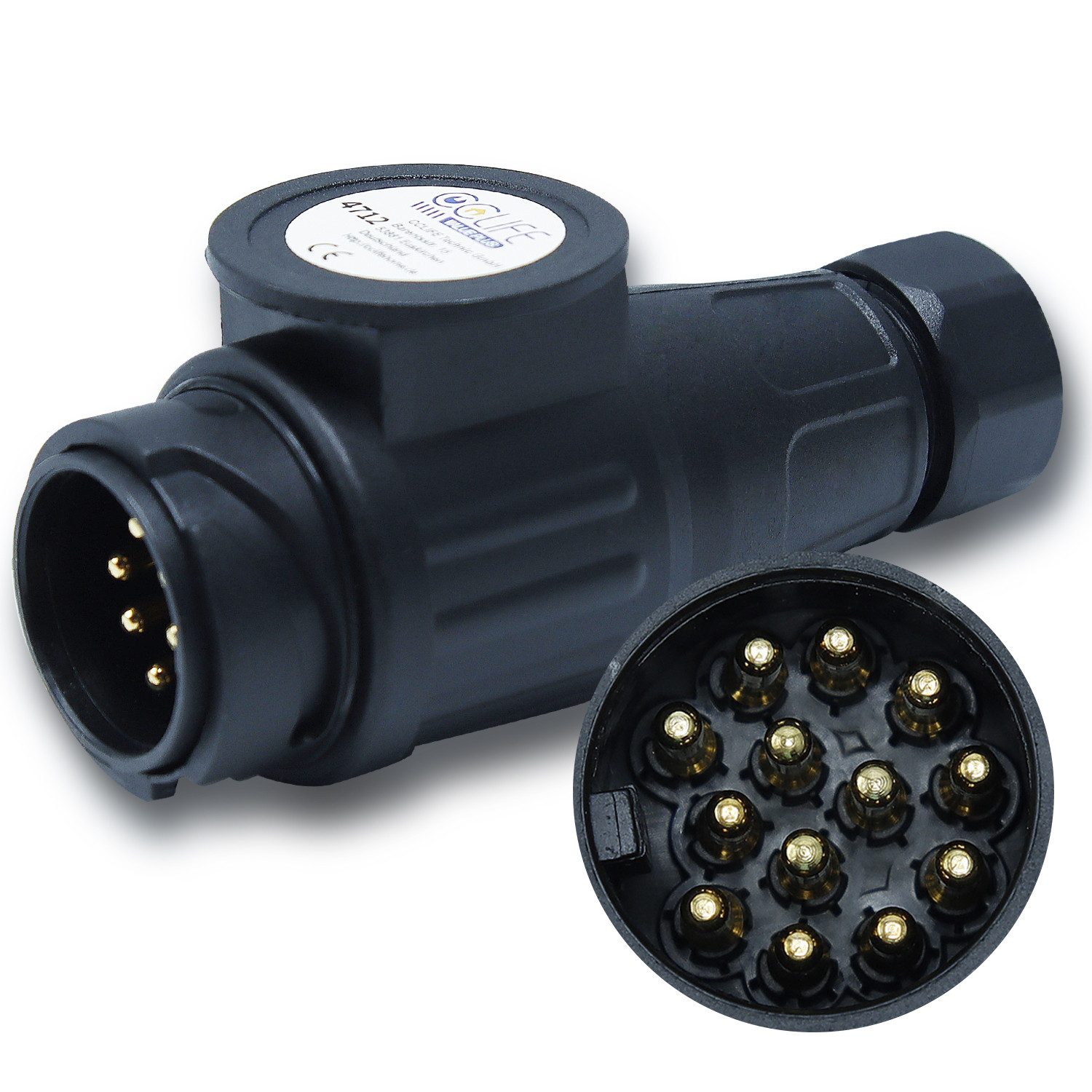 CCLIFE 13 Poliger Stecker Anhänger Перехідники für PKW und Anhänger Anhänger-Adapter