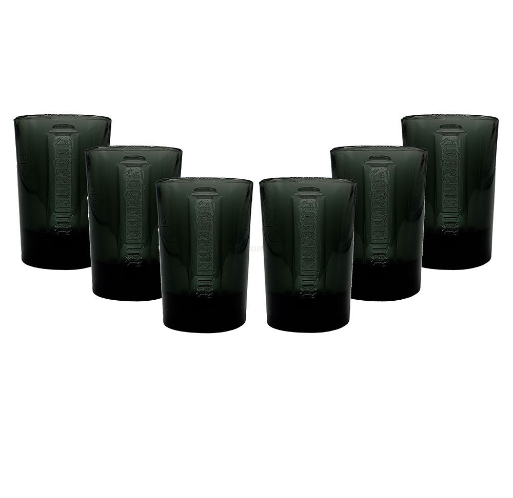 Gläser-Set Jägermeister Gläser Set schwarz - 6 Shotgläser 2cl geeicht