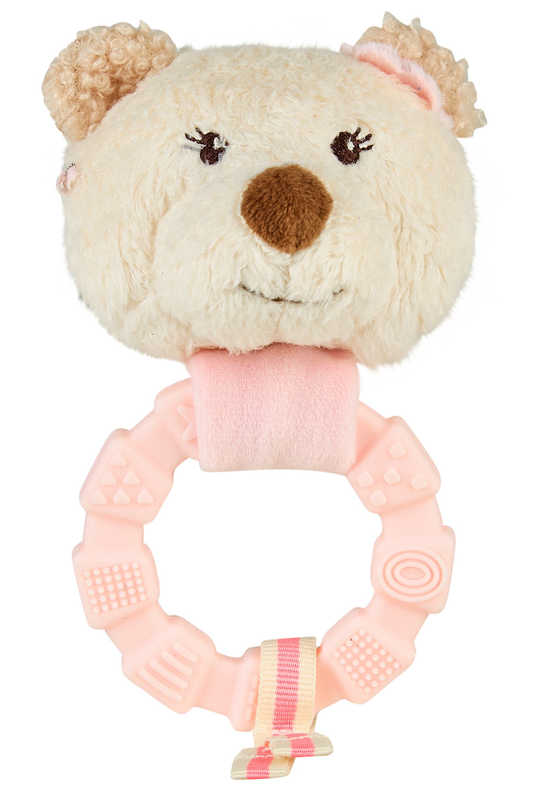 Sterntaler® Greifling Greifling BÄR Betty (0-tlg), kuschelig weiche Spielfigur, mit Rassel, Silikonring