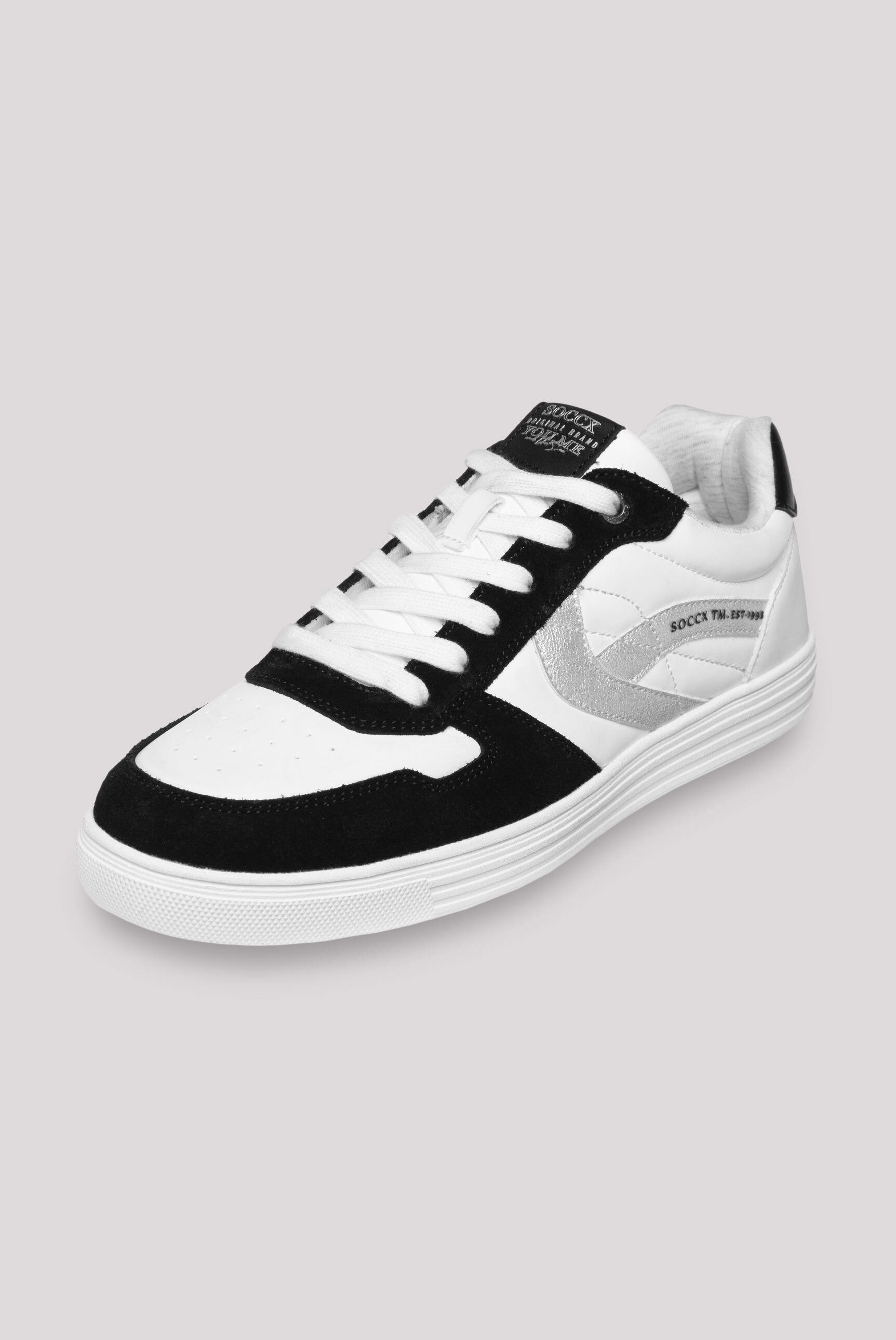 SOCCX Sneaker mit Zehenkappe aus Veloursleder günstig online kaufen