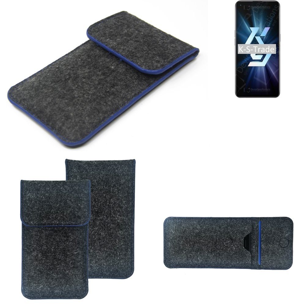 K-S-Trade Handyhülle für Oppo K9 5G, Handy-Hülle Schutz-Hülle Filztasche Pouch Tasche Case Sleeve
