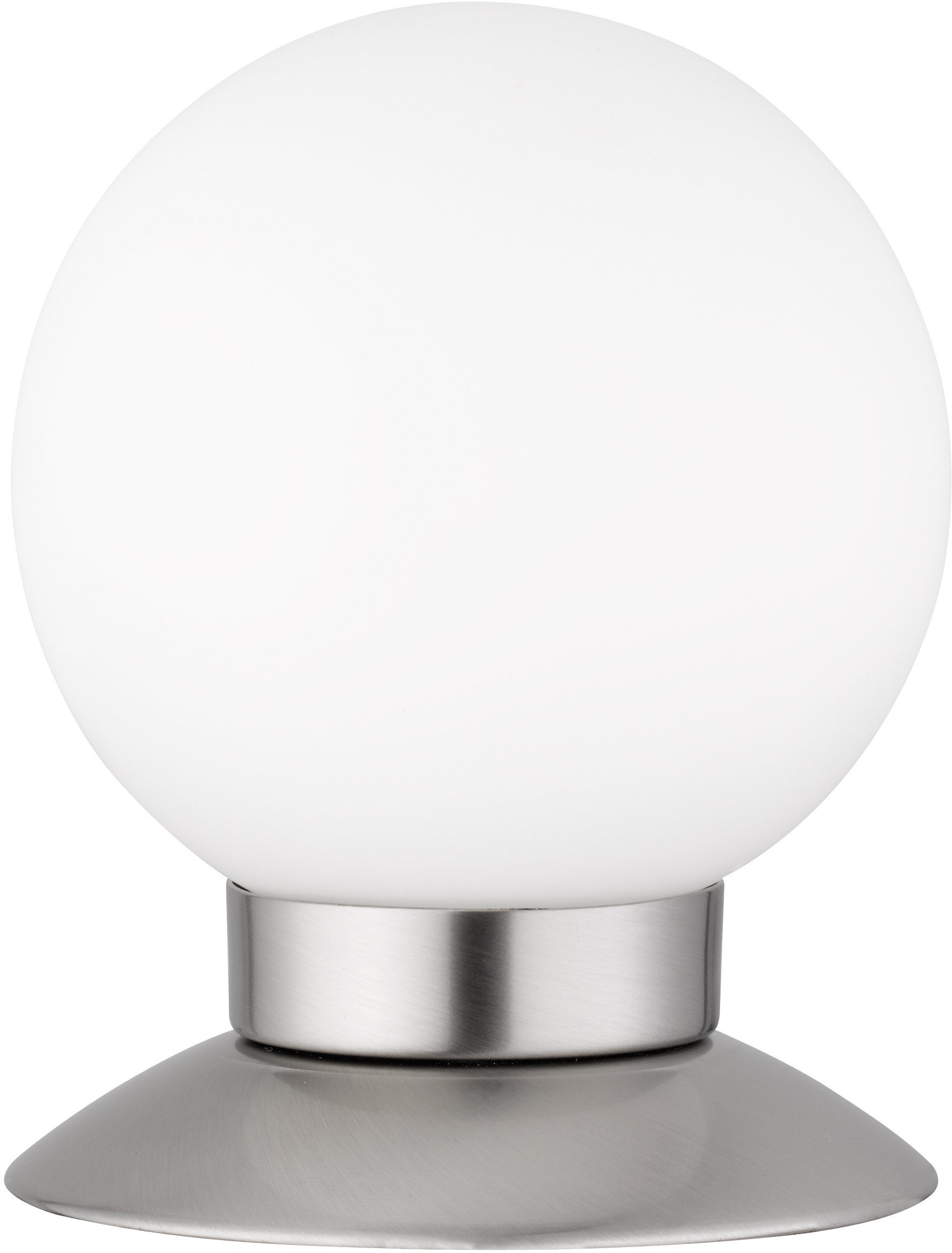 Dimmfunktion, fest Lichtstreuung weißen LED Leuchten 4 LED durch Tischleuchte fach TRIO integriert, mit TOUCH-Dimmer, angenehme Kugelförmige Princess, Warmweiß, Glas-Tischlampe Glasschirm