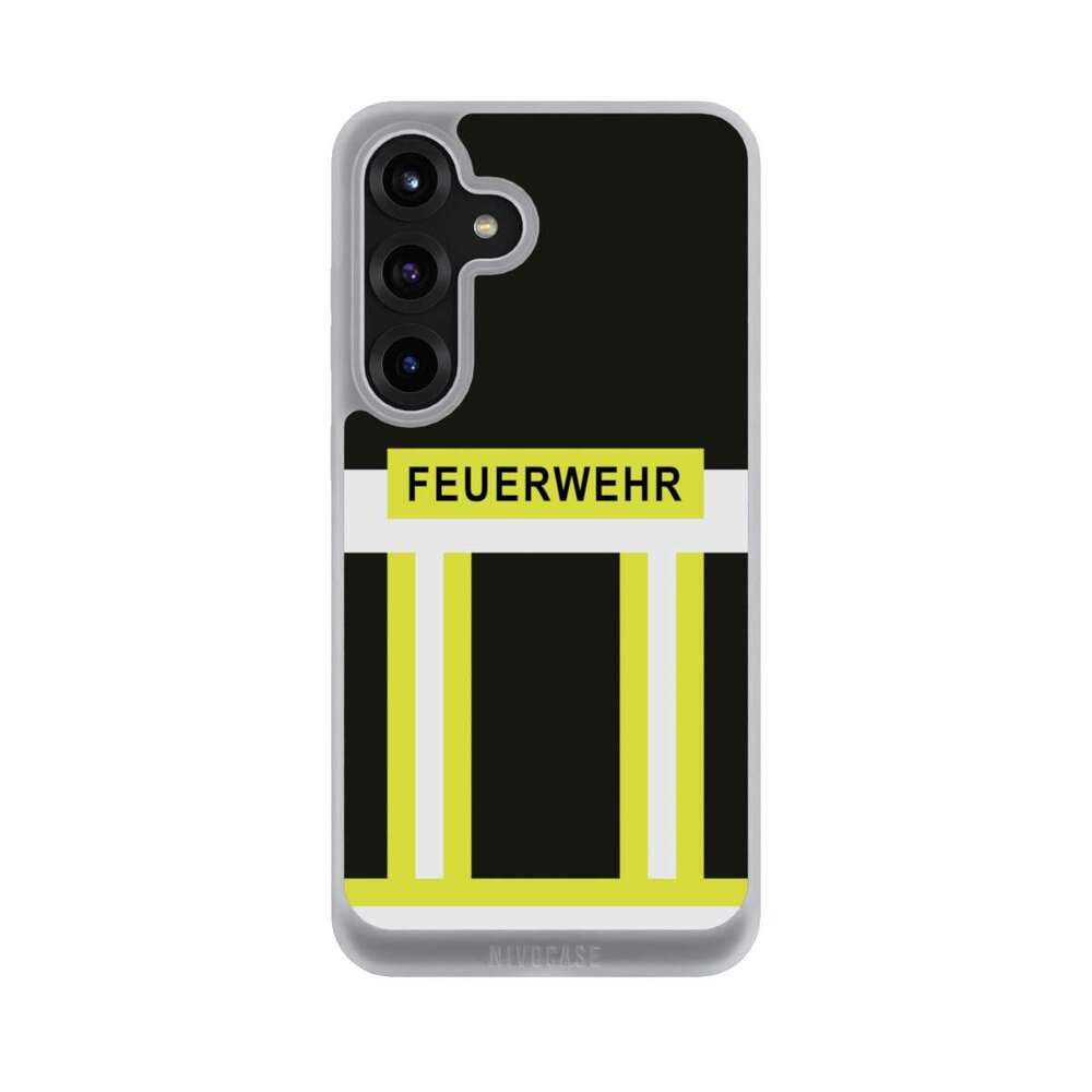NIVOCASE Handyhülle Feuerwehr Feuerwehrmann Beruf Feuerwehr, Samsung Galaxy S25+ Handyhülle Hülle NIVOpure Case Frozen