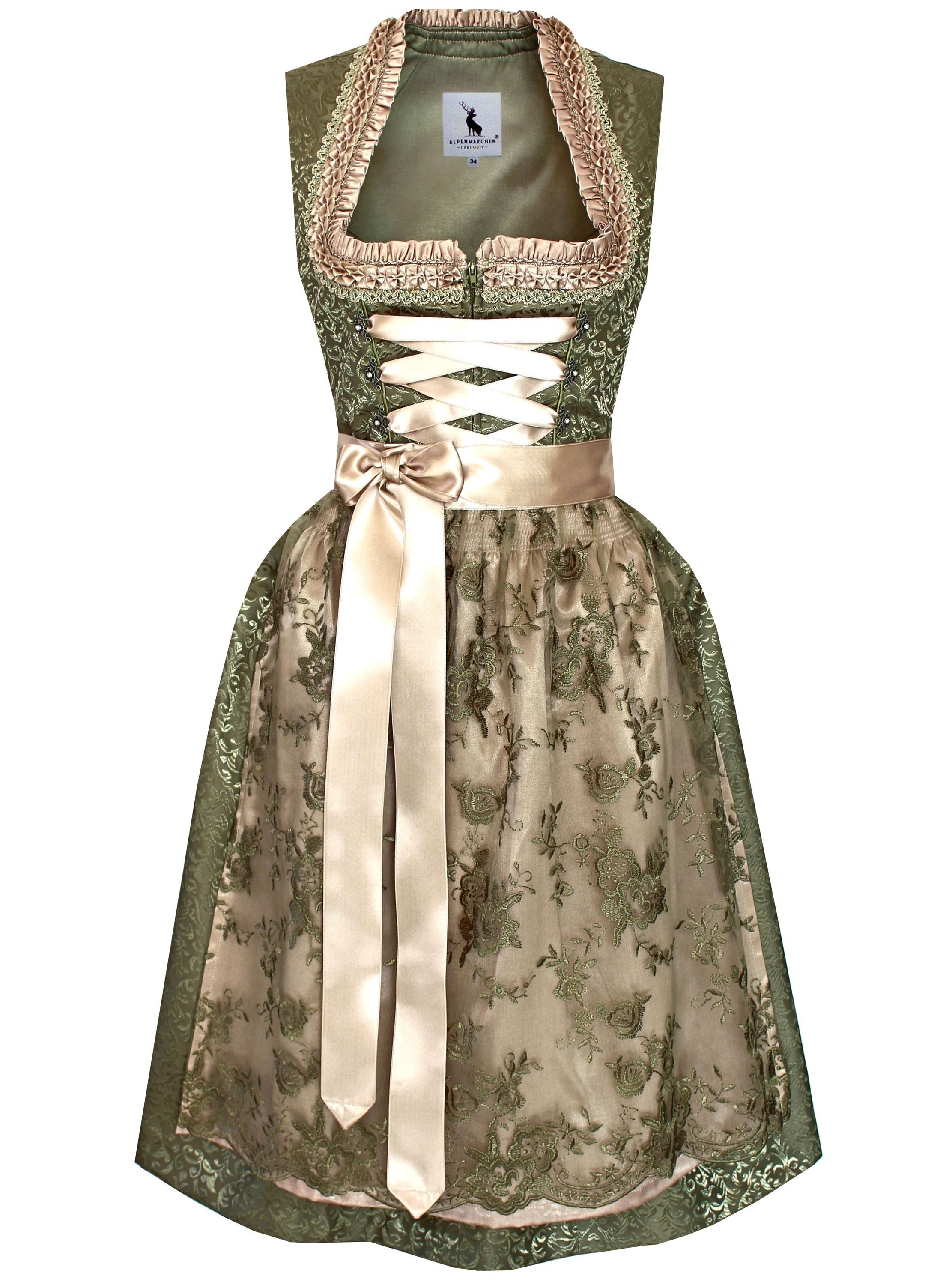Dirndl Dirndl Florentina in Grün und Creme - ALM946