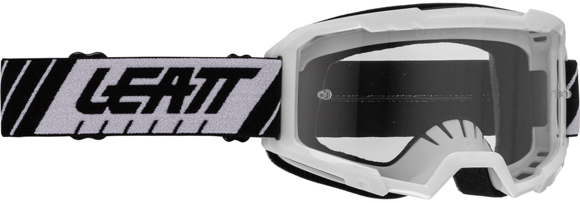 Leatt Motorradbrille Vizion 2.5 Stripes Motocross Brille, Anti-Beschlag-Beschichtung,Mit Band,Kratzfest