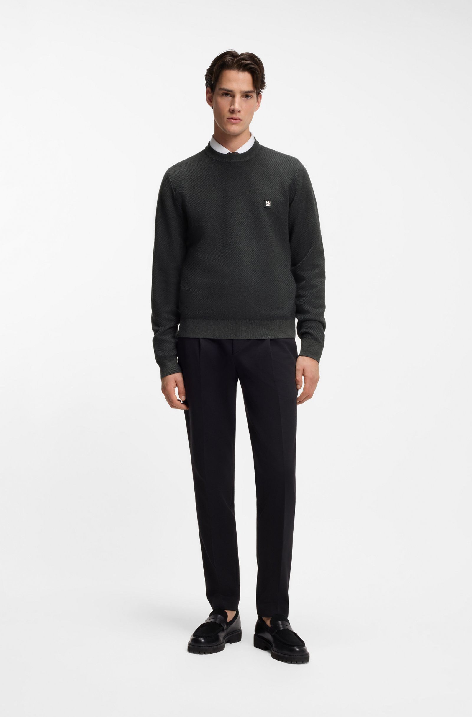HUGO Strickpullover Setal (1-tlg)