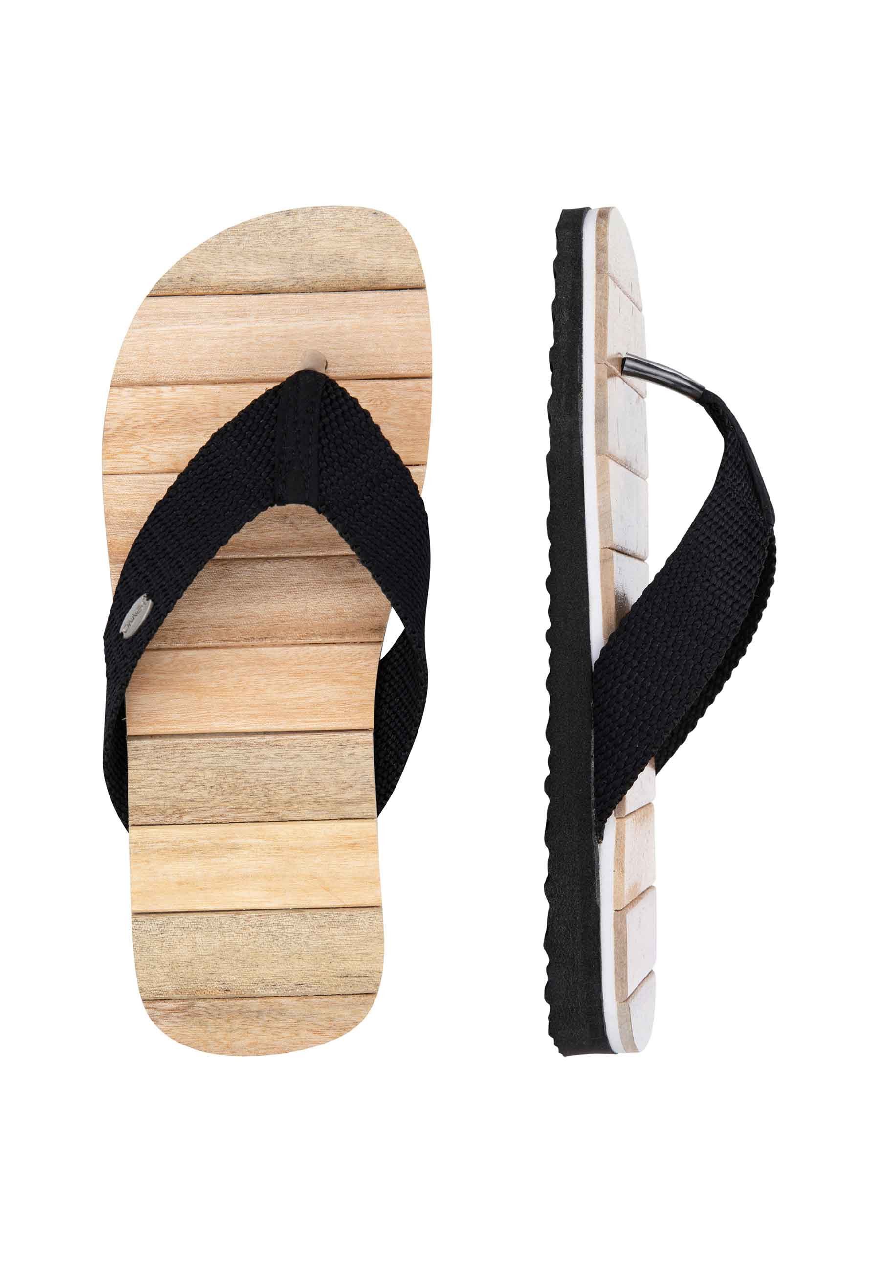 CINNEA SAUNA Badepantolette Wellness Sandalen aus Zimtholz für Damen und Herren