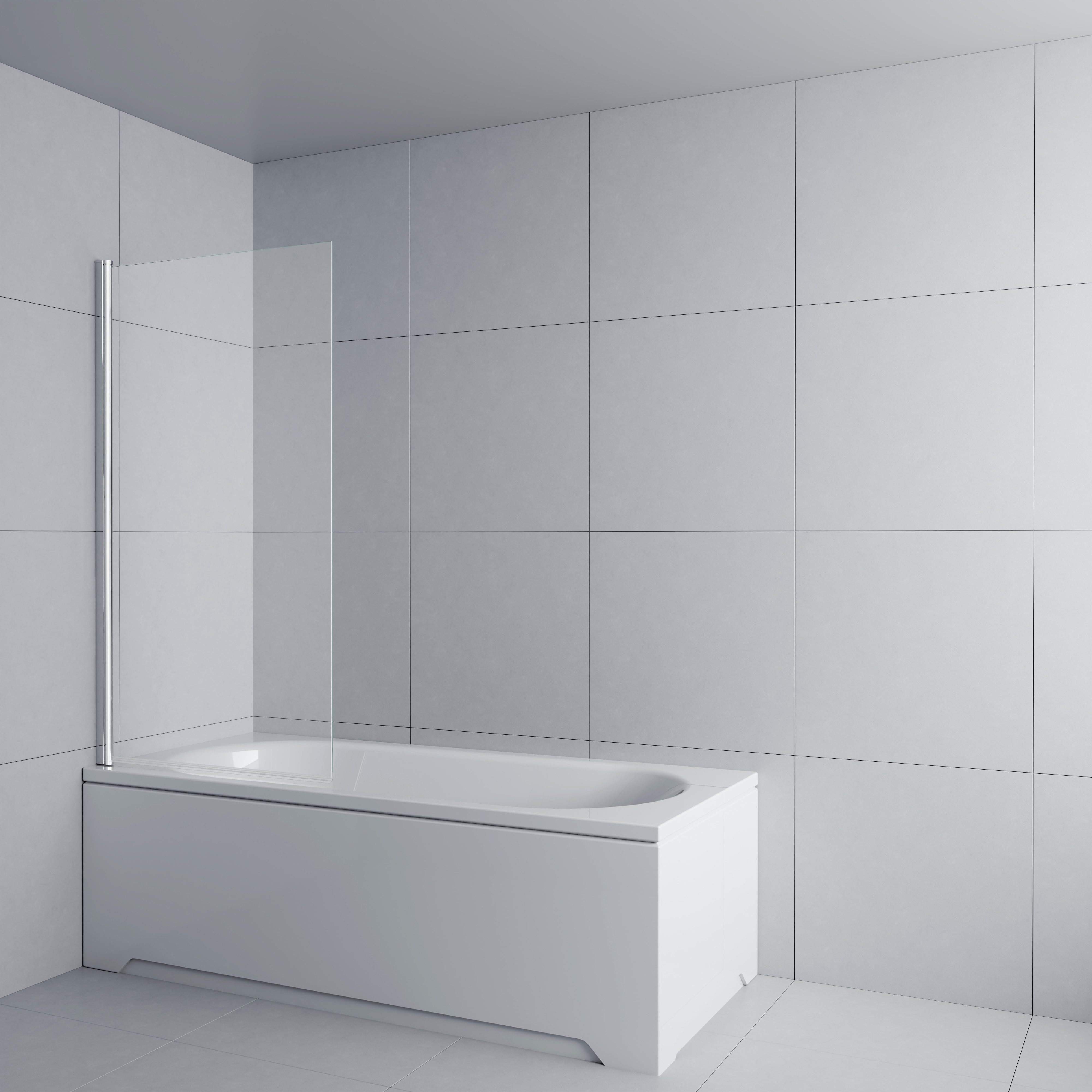 welltime Badewannenaufsatz BWA Nassau Single Clear, Sicherheitsglas