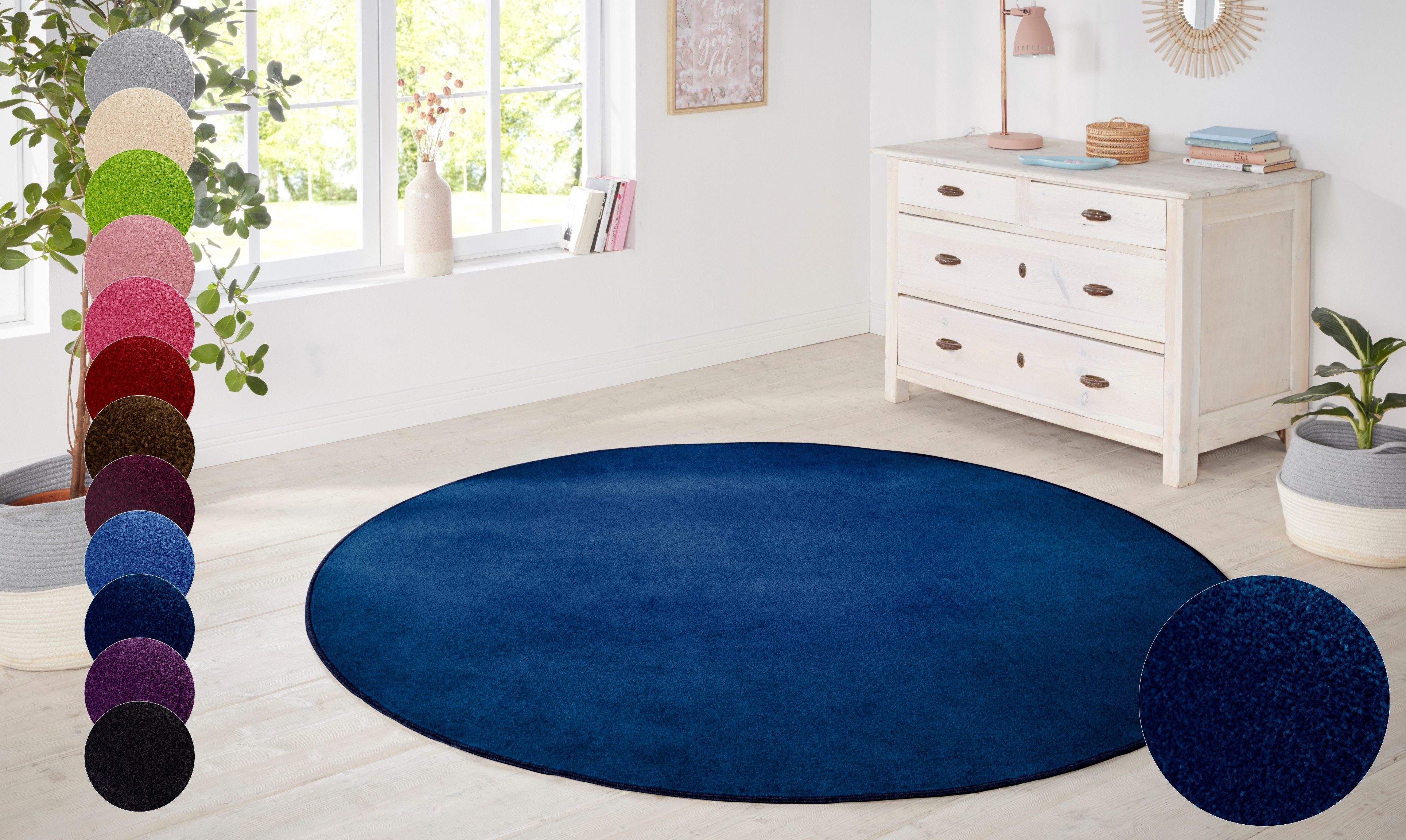 HANSE Home Teppich Shashi, rund, Höhe: günstig online kaufen