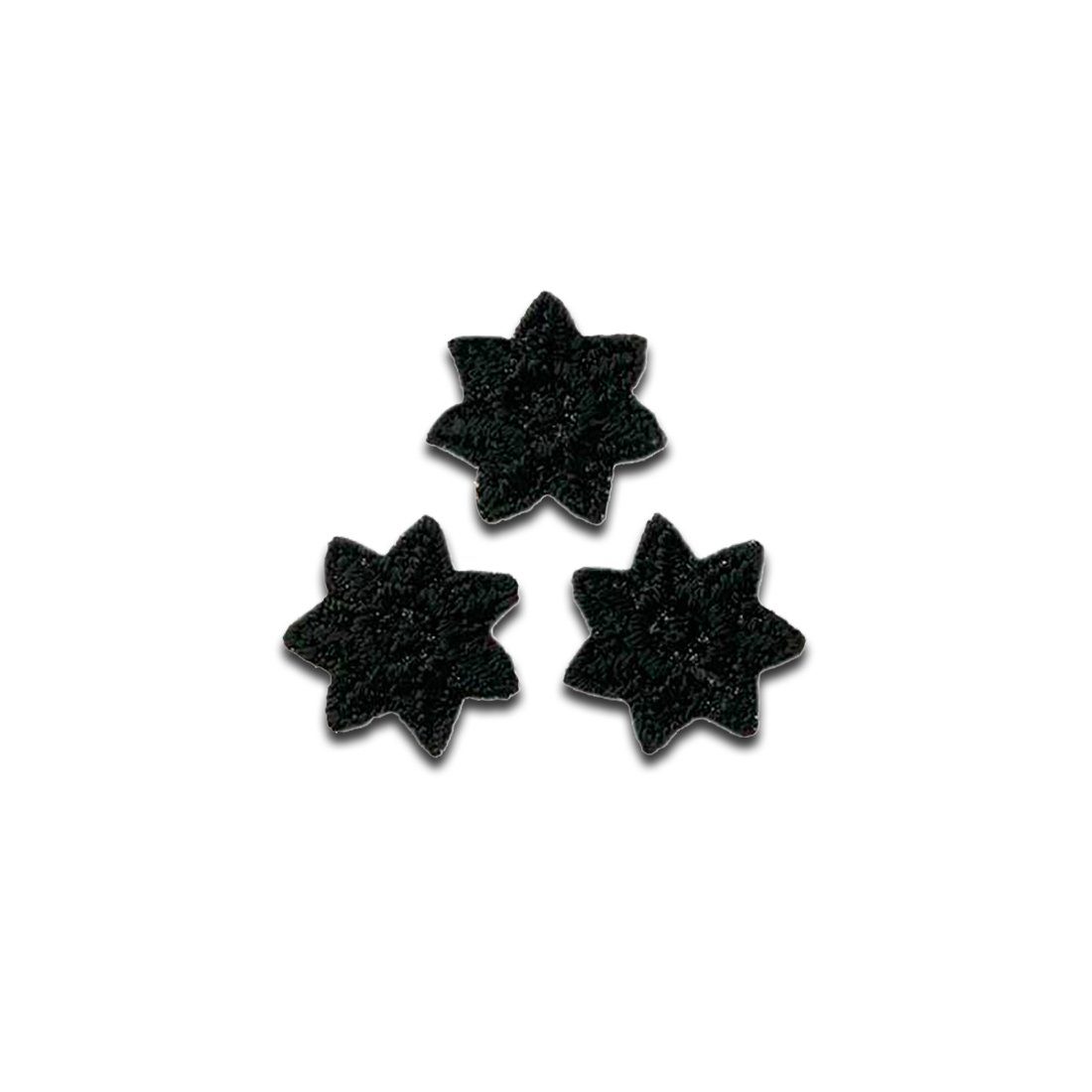 Mono-Quick Пластырь Bügelbild, Aufbügler, Applikationen, Patches, Flicken, zum aufbügeln, Polyester, 3 Sternchen Stern - Größe: 1,5 x 1,5 cm