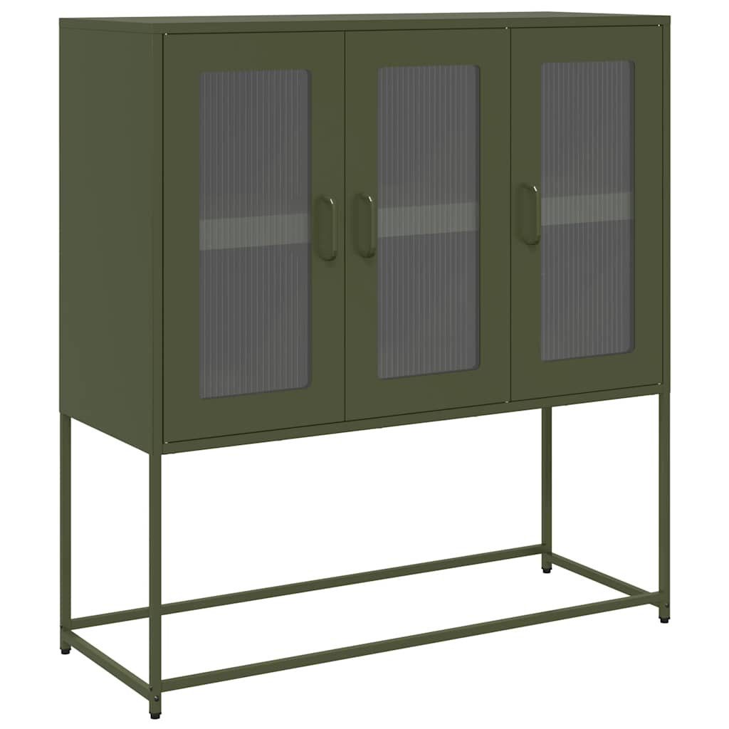 vidaXL Sideboard Sideboard Olivgrün 100,5x39x107 cm günstig online kaufen
