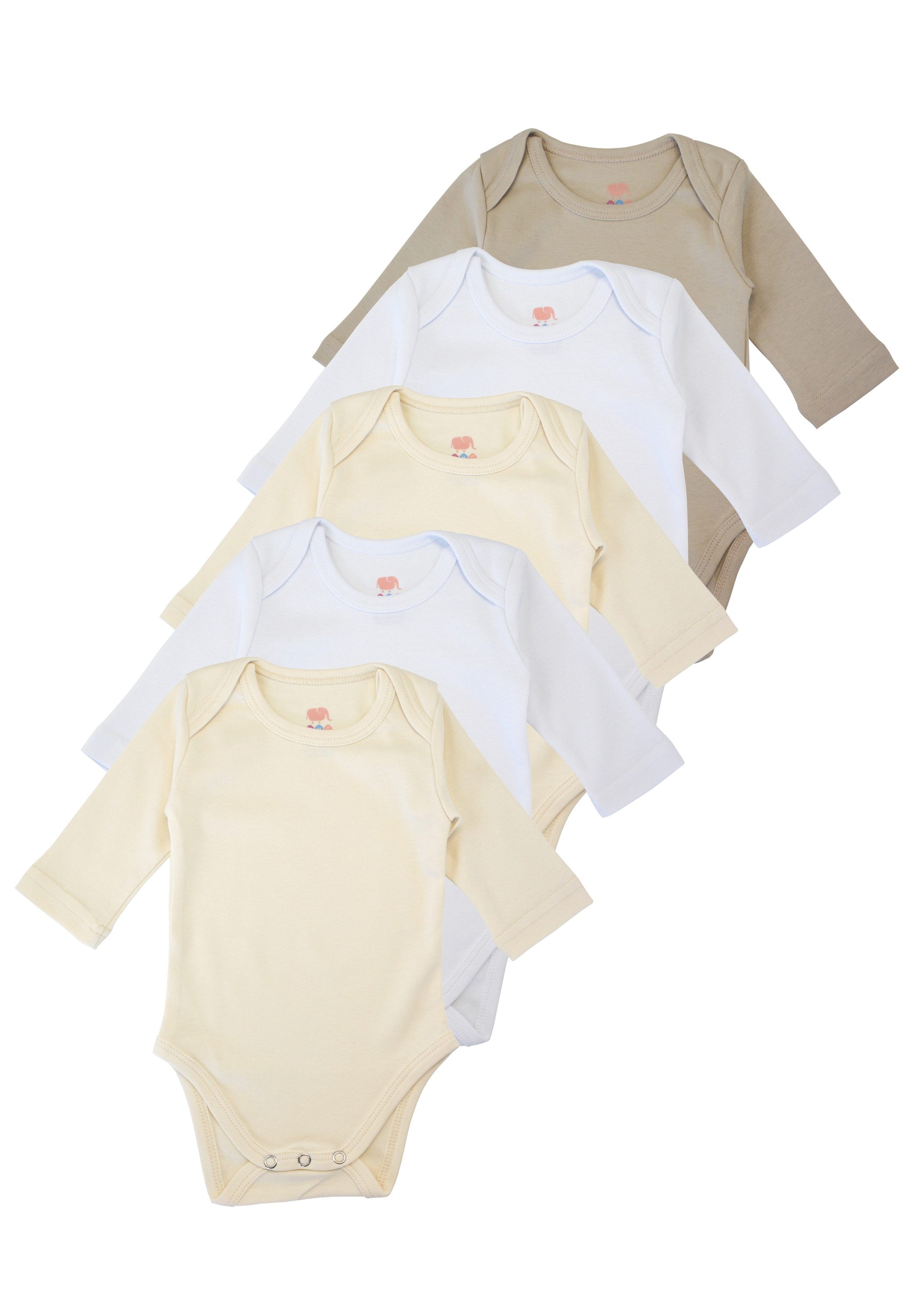 Body Langarmbody Baby und Kleinkind Langarm, 5er Set