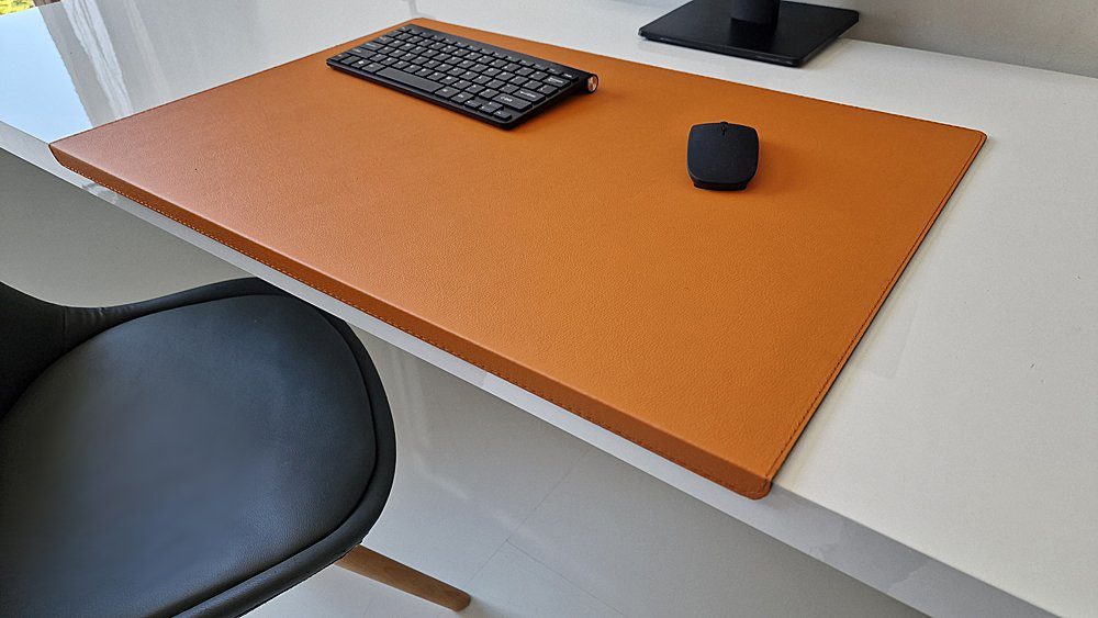 Profi Mats Schreibtischunterlage PM Schreibtischunterlage mit Kantenschutz  Sanftlux Leder 12 Farben