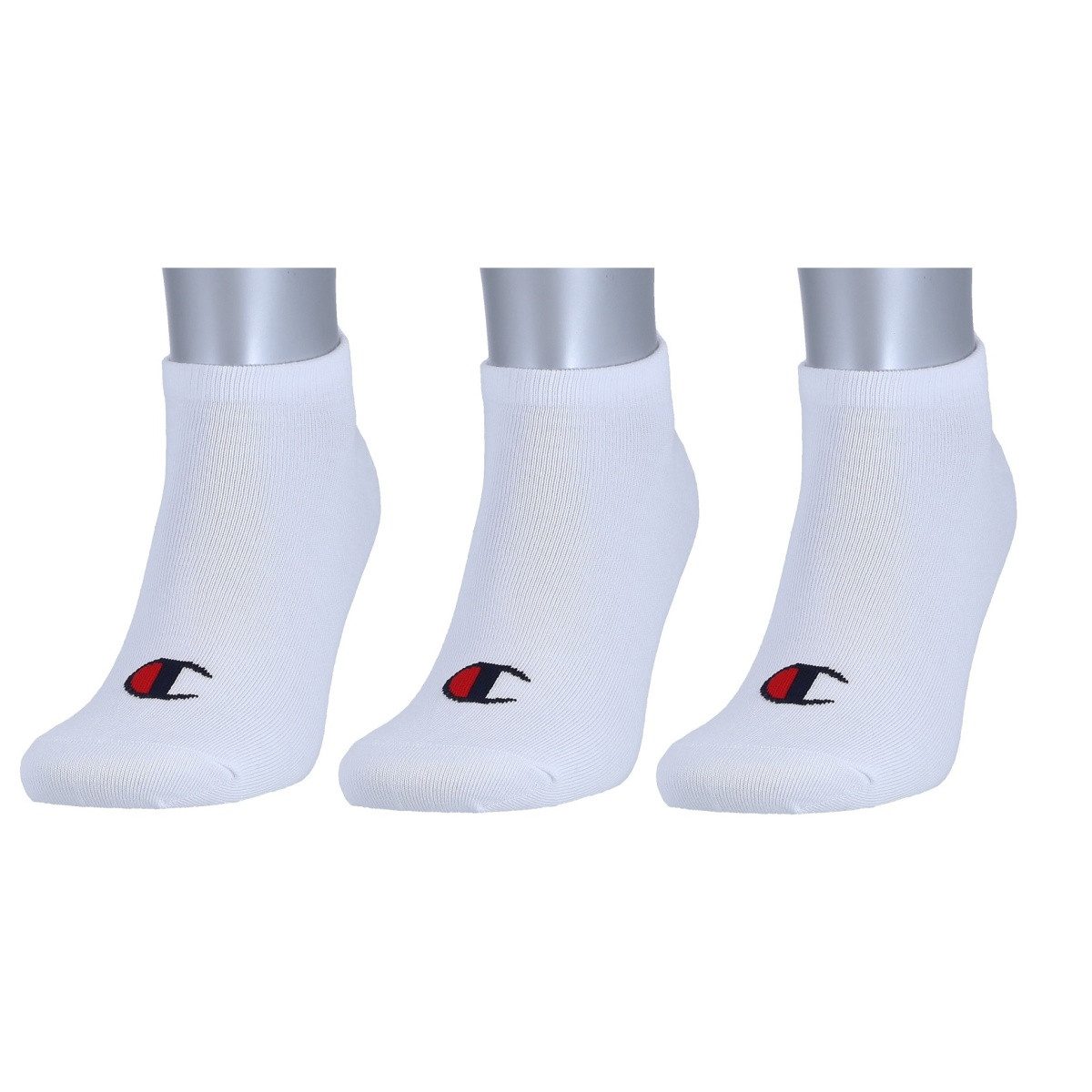 Champion Tennissocken (Baumwolle) Sneaker Schriftzug-Print weiss Herren - 3 günstig online kaufen