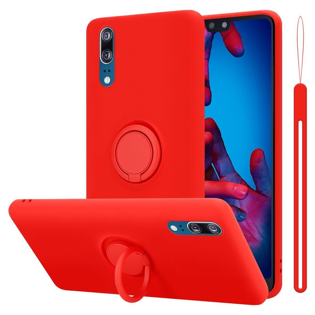 Cadorabo Handyhülle für Huawei P20 Hülle Huawei P20, Robustes Hard Case - Handy Schutzhülle - Hülle - Back Cover Bumper