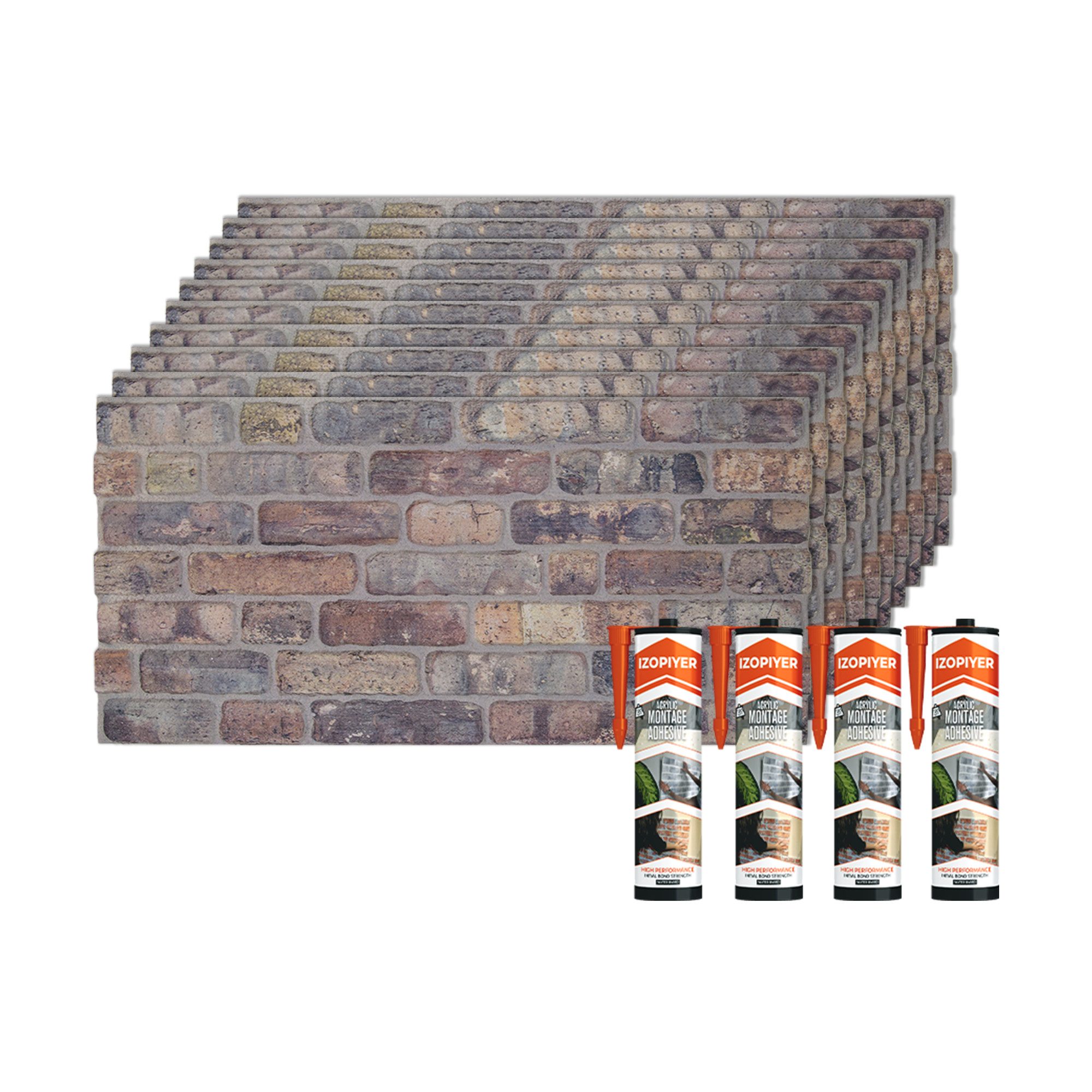 IZODEKOR 3D Wandpaneel IZODEKOR Wandverkleidung Steinoptik Styropor 3D Wand günstig online kaufen