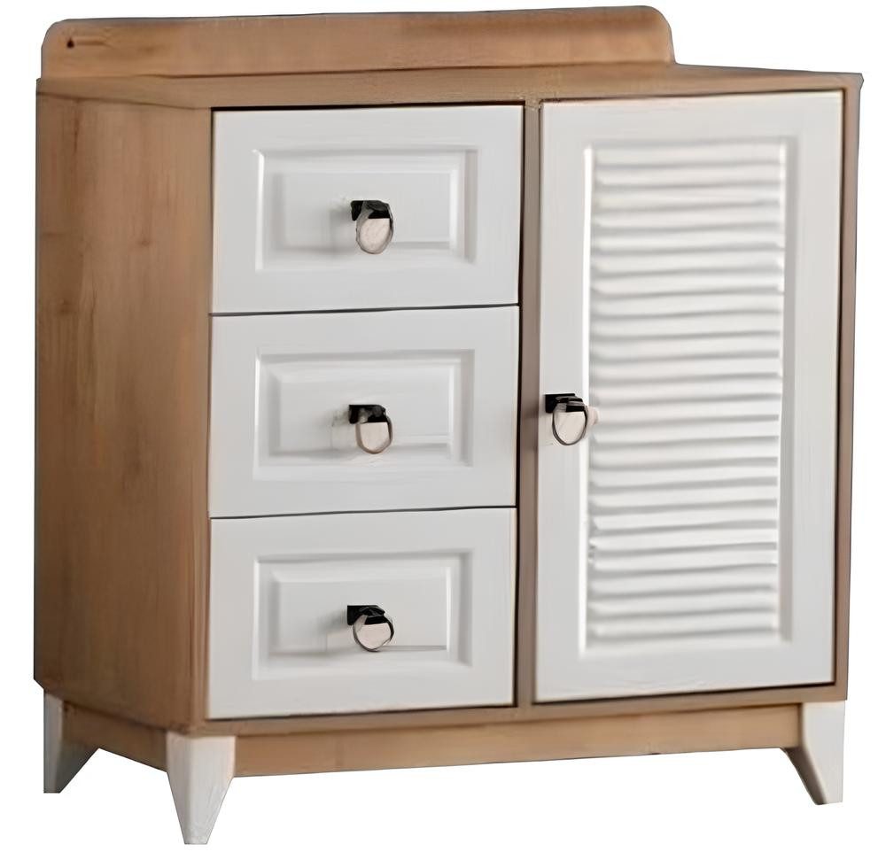 Xlmoebel Kombikommode Elegante Kinderkommode aus hellem Holz mit geräumigen Schubladen (Kommode, Kommode), Hergestellt in Europa