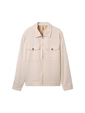 TOM TAILOR Steppjacke Overshirt mit Leinen