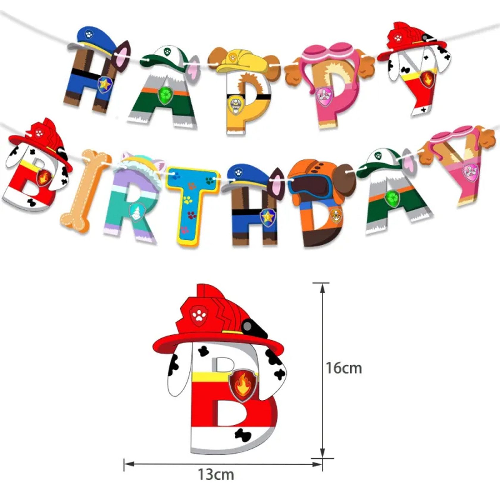 PartyFlamingo Kindergeschirr-Set Paw Patrol Party Set Geschirr für 10 Gäste Chase Deko Kindergeburtstag (51-tlg), 10 Personen – Bild 2 von 4