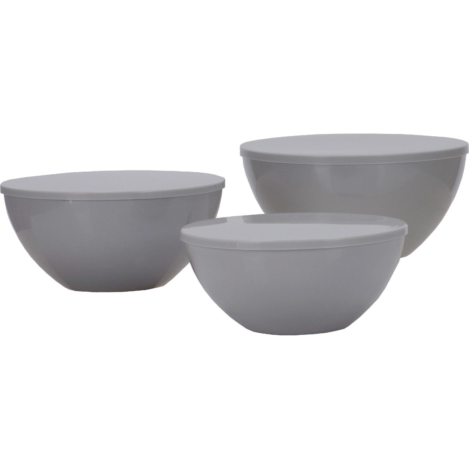 Travellife Geschirr-Set Salat Schüssel Set Palma Camping Schalen, Melamin, Melamin Keramik Optik 6 tlg