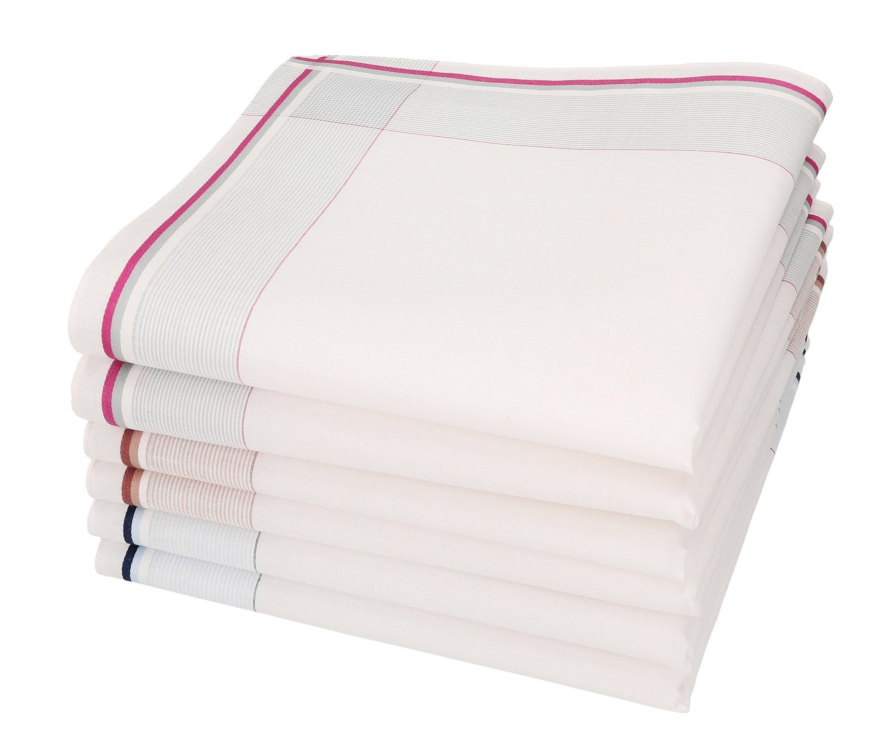 Betz Taschentuch Herren Stoff Taschentücher Set Lord 1 Größe 40x40 cm L Dessin 59, (Dessin 59, 6-St. Set), 100% Baumwolle